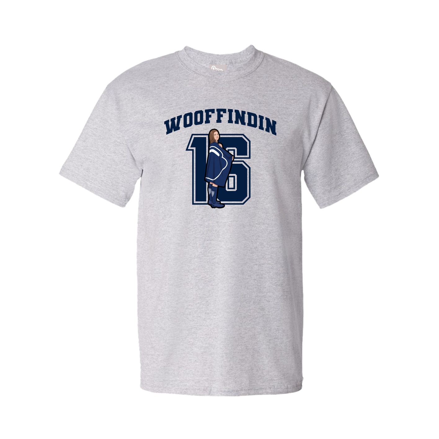 Youth Tee — Number in Grey