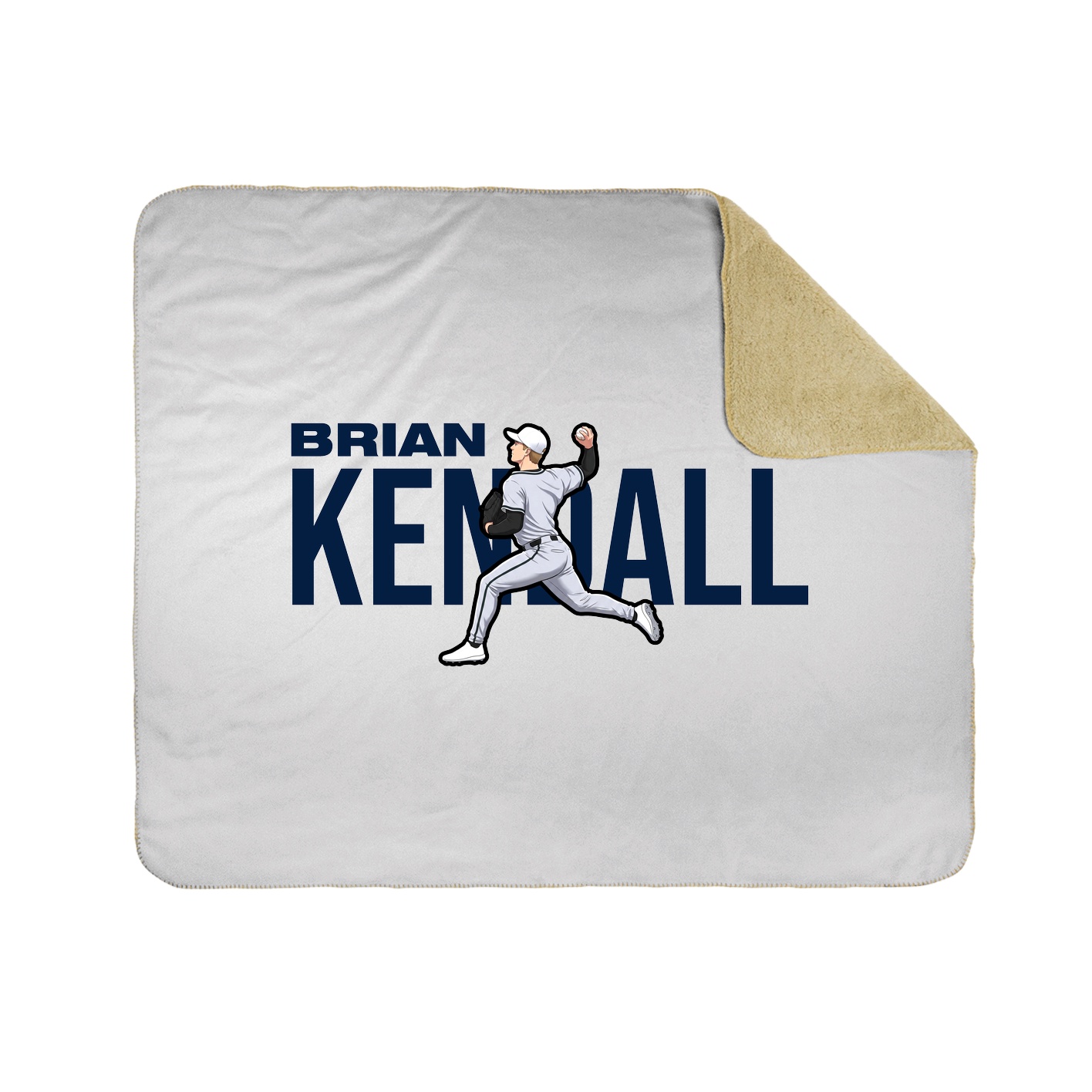 Throw Blanket — Player Name in White