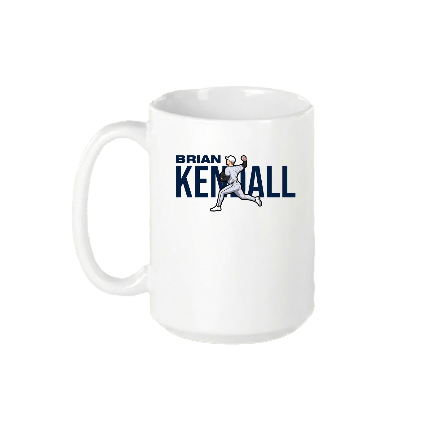 15oz Coffee Mug — Player Name in White