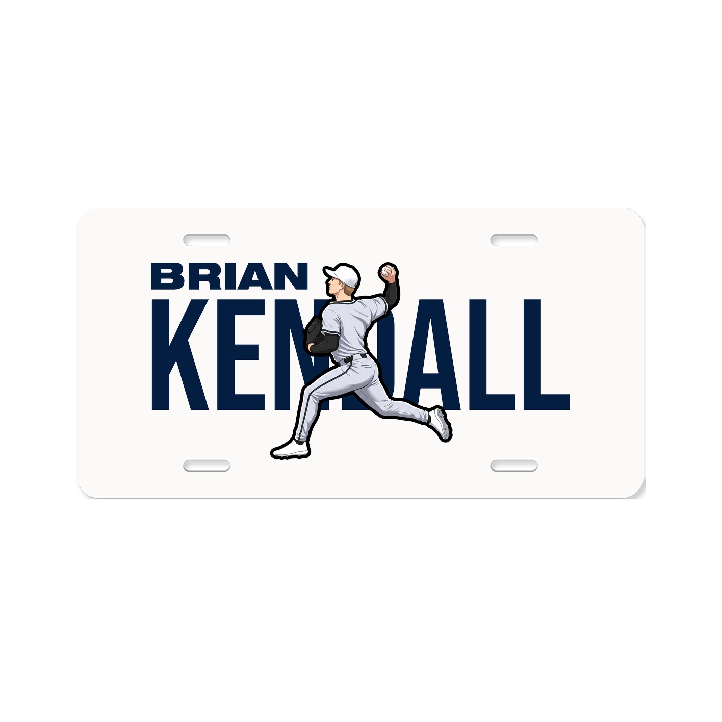 License Plate — Player Name in Classic