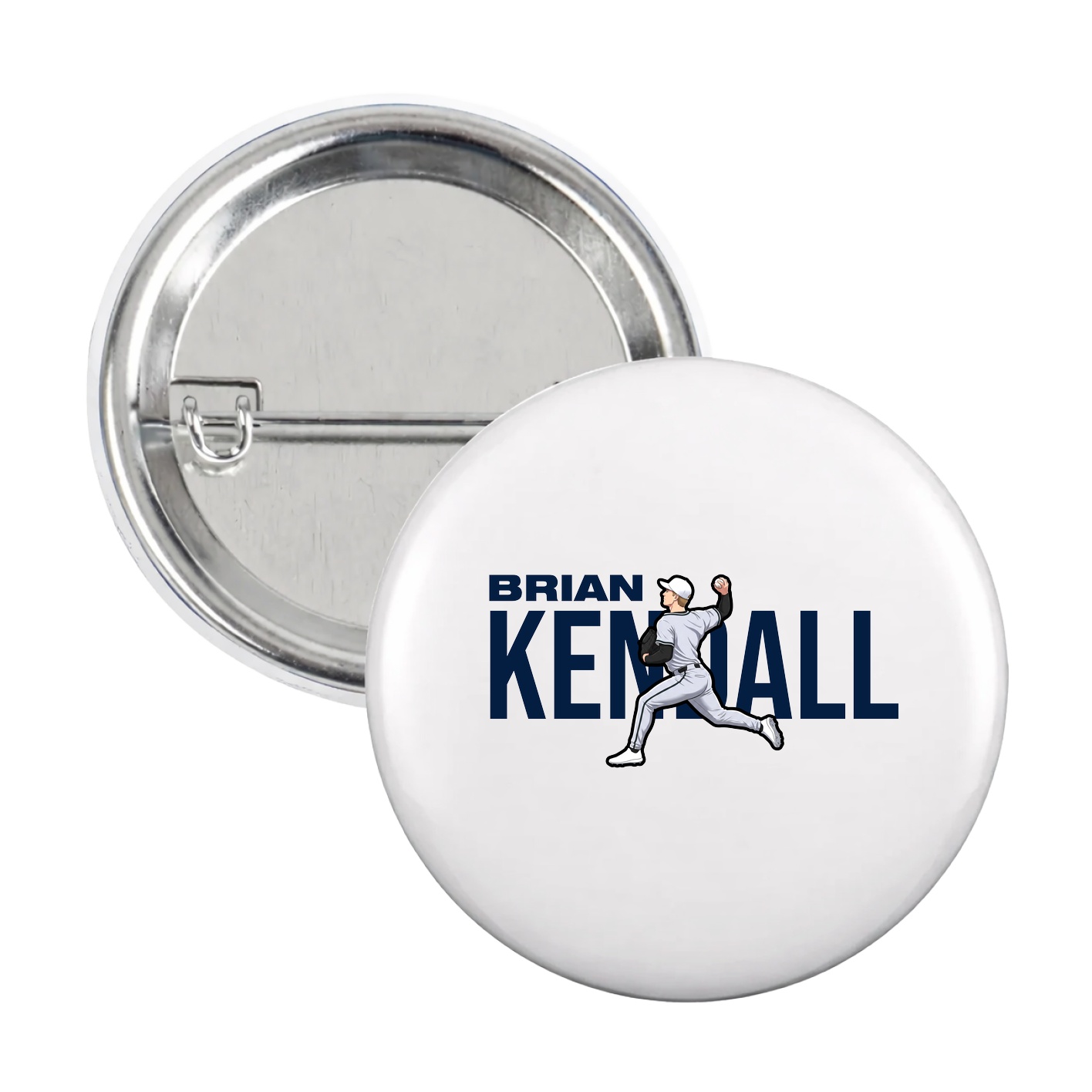 Game Day Button — Player Name in White