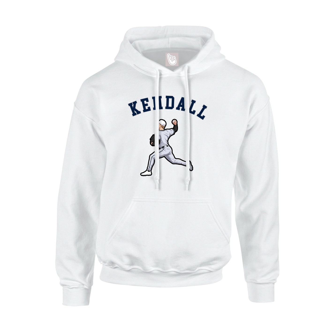 Youth Hoodie — Shirsey Arch in White