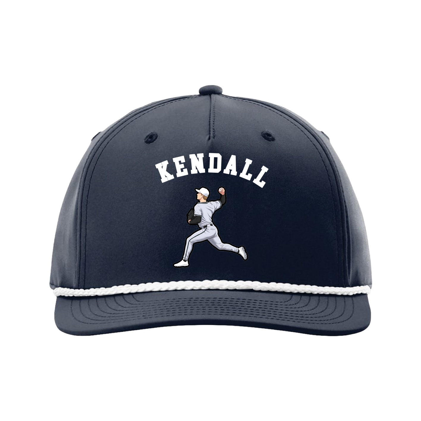 Five-Panel Classic Rope Cap — Shirsey Arch in Navy