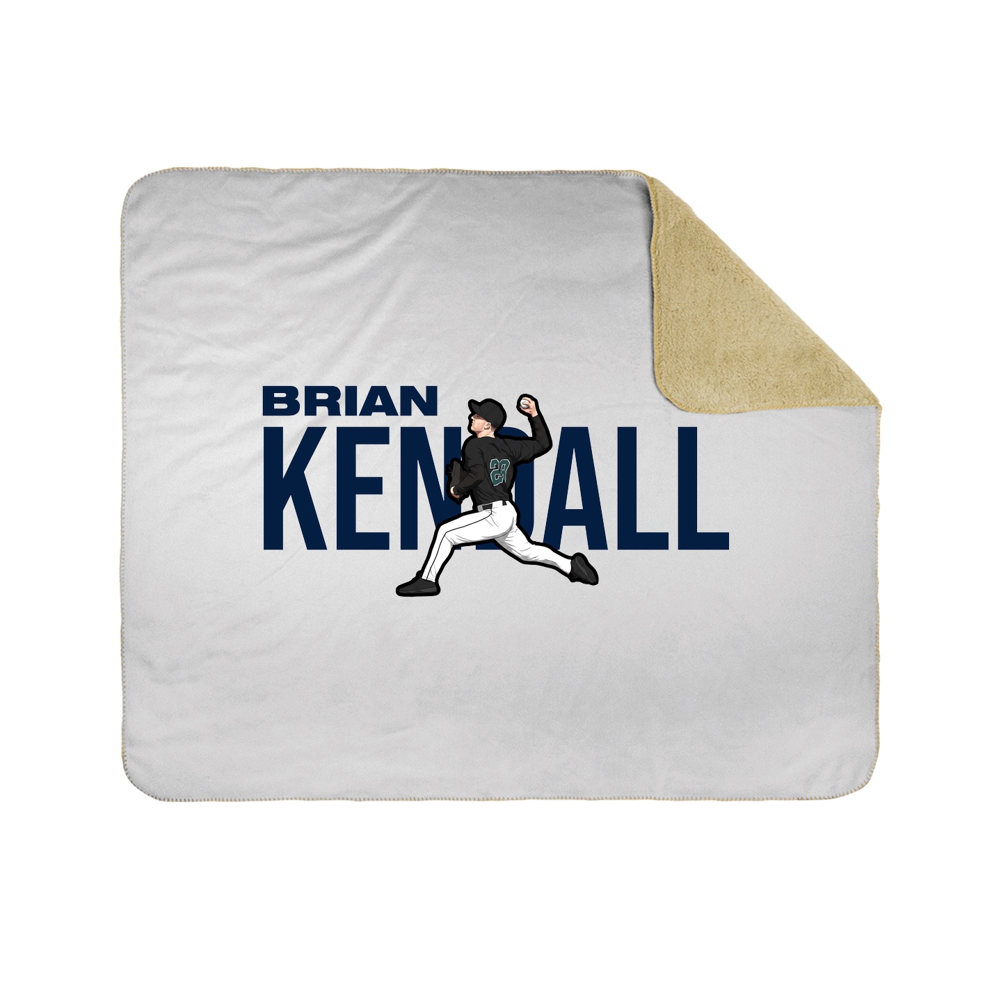 Throw Blanket — Player Name in White