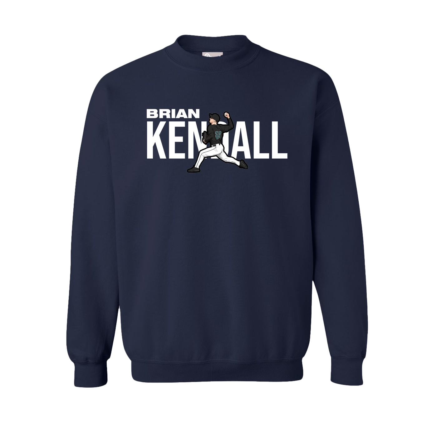 Fleece Crew — Player Name in Navy