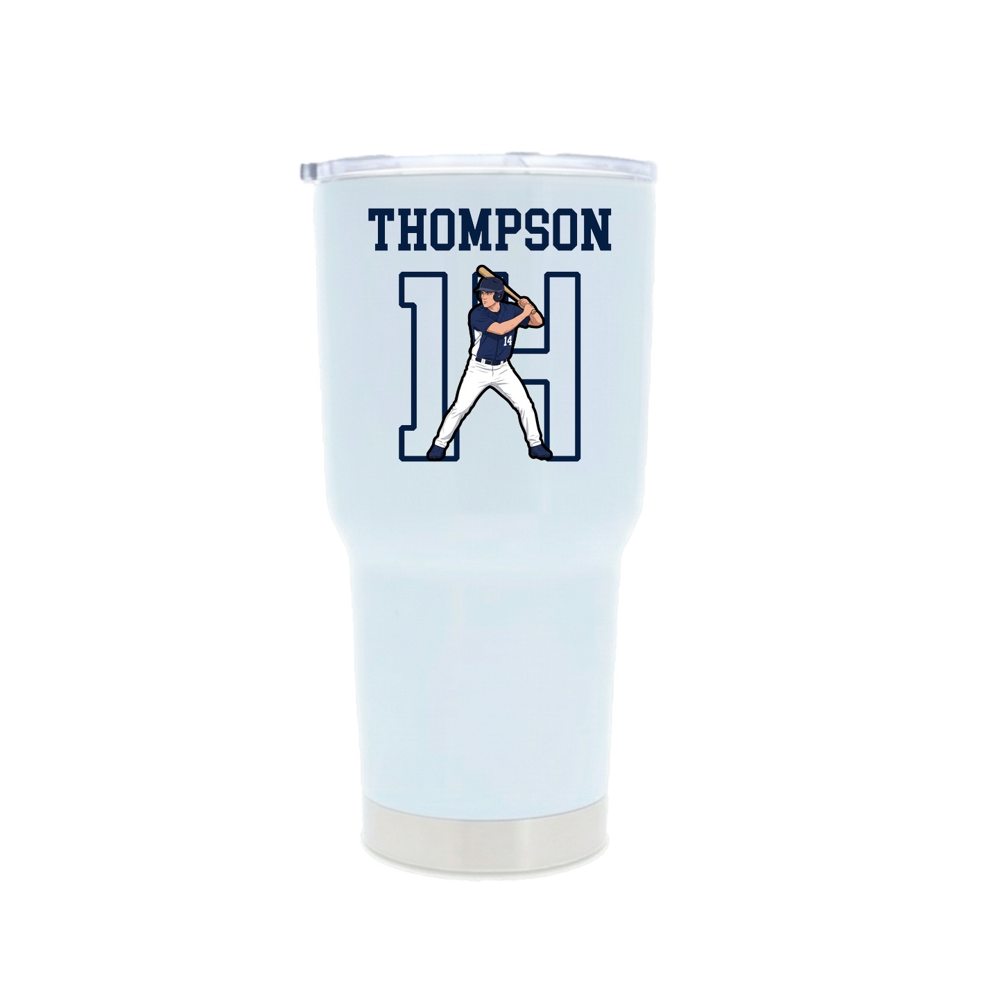 30oz Stainless Steel Tumbler — Shirsey in White