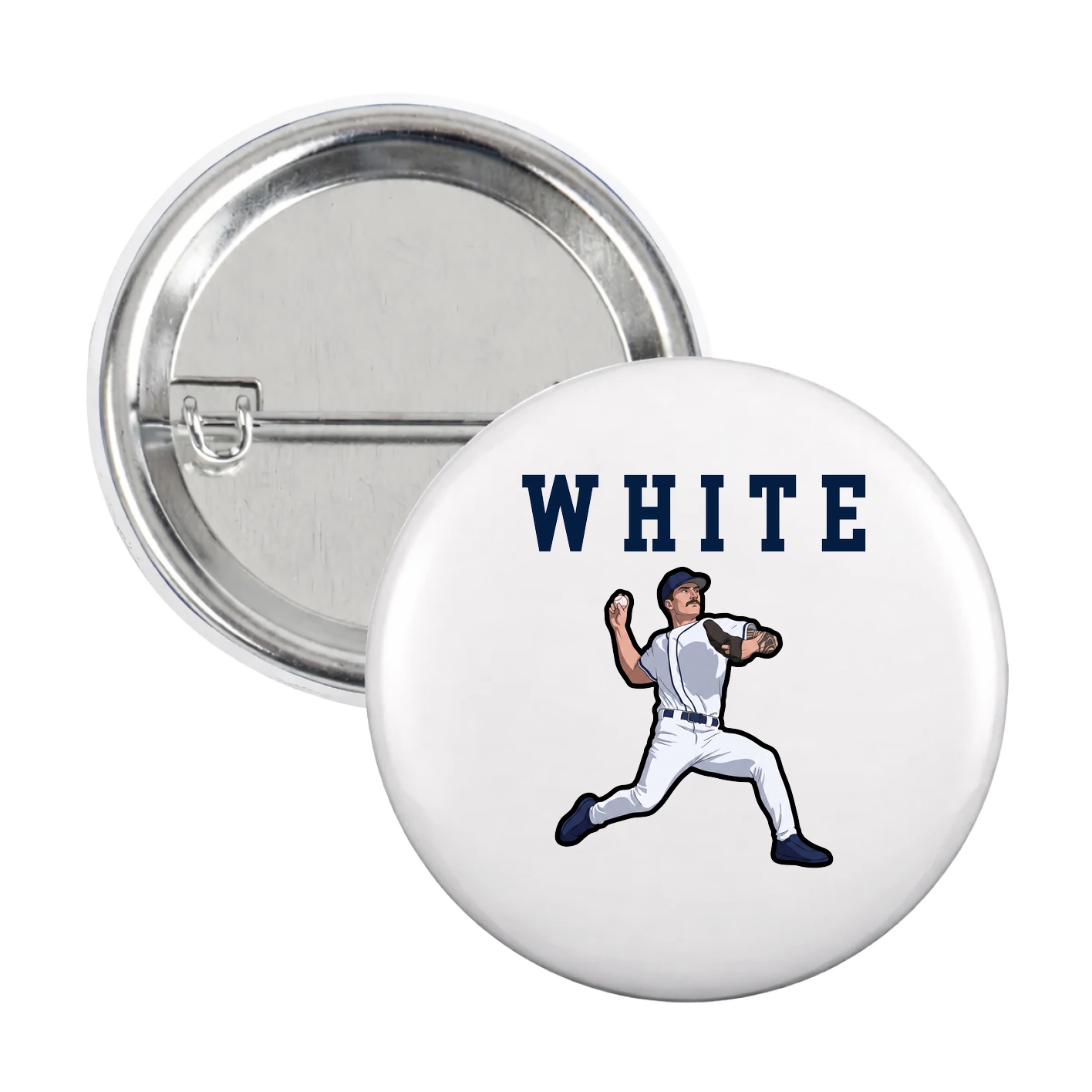 Game Day Button — Shirsey in White