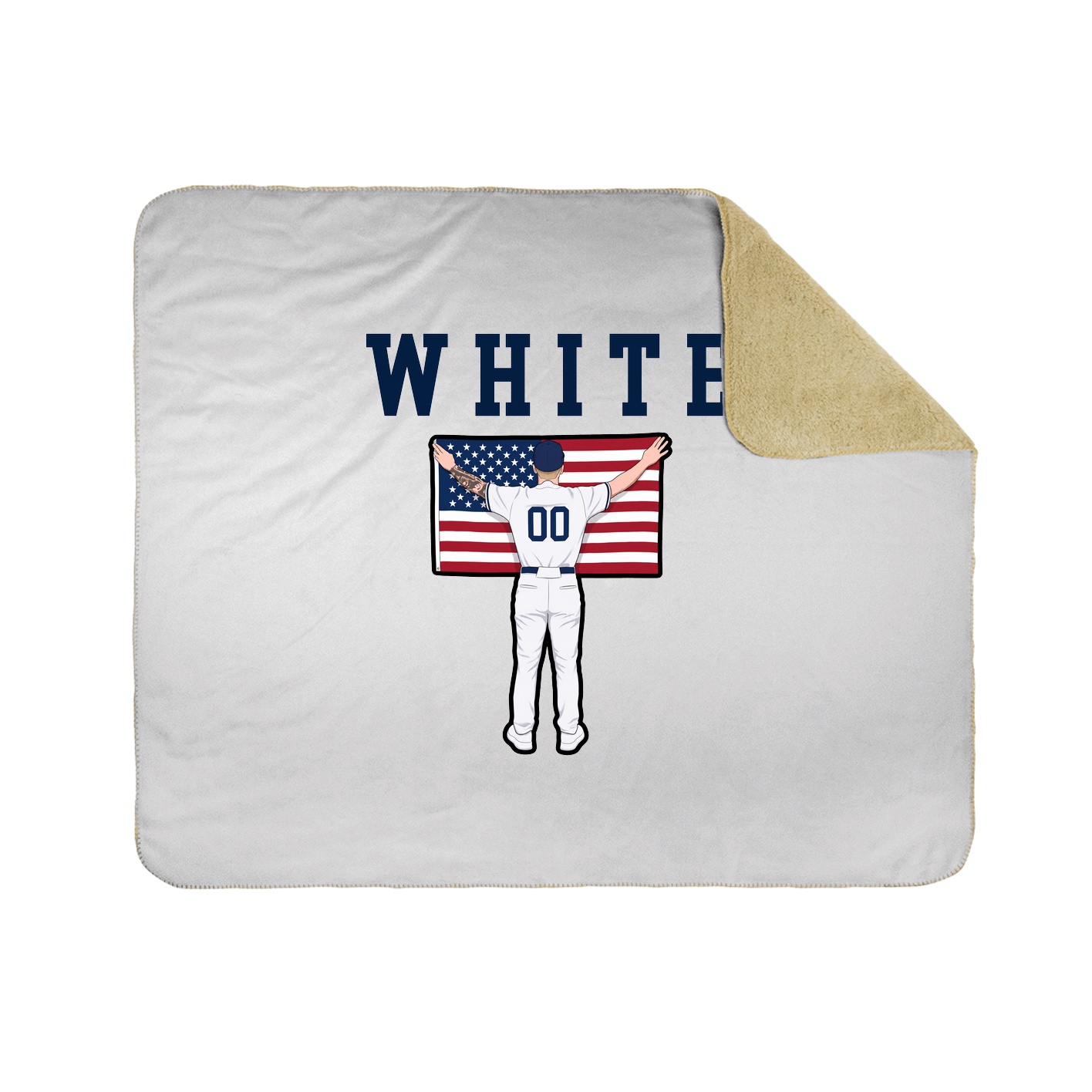 Throw Blanket — Shirsey in White