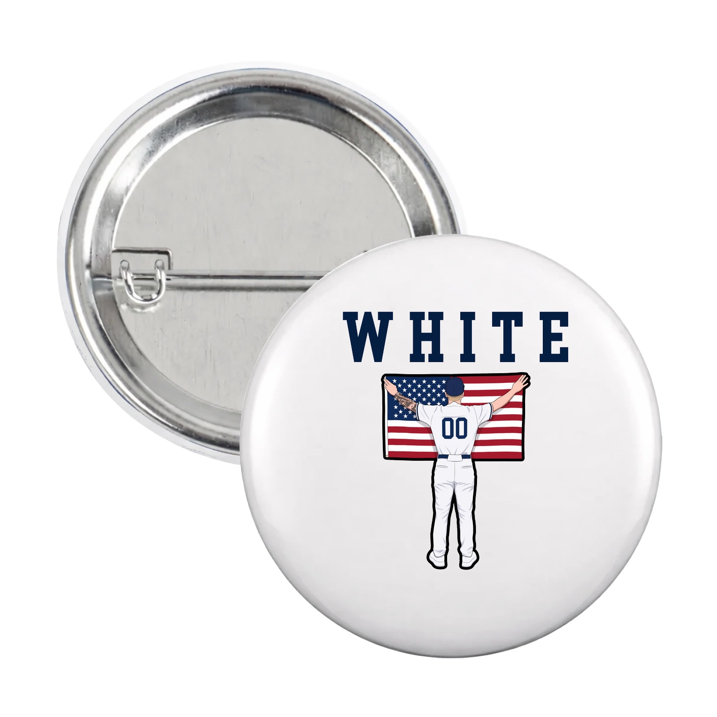 Game Day Button — Shirsey in White