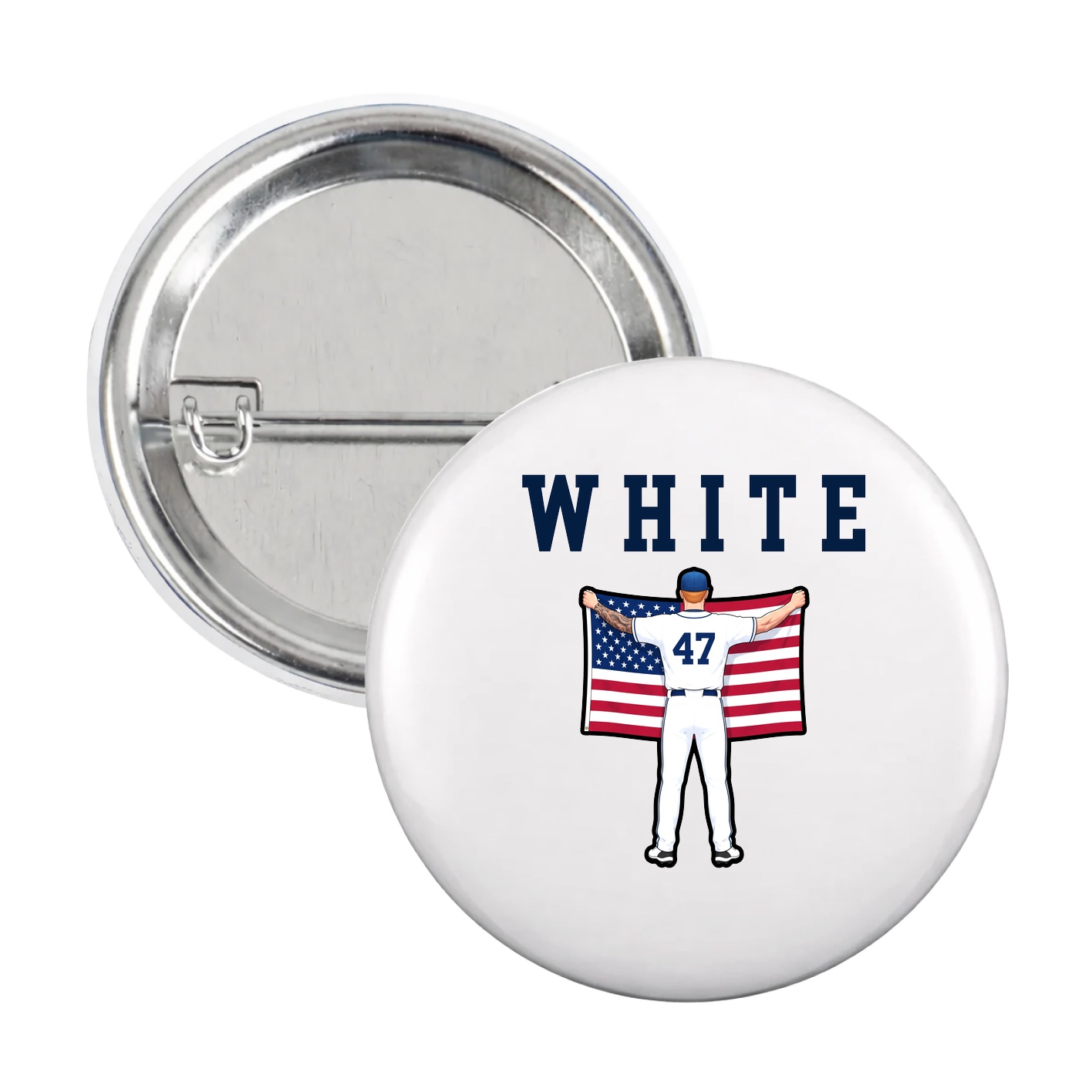 Game Day Button — Shirsey in White