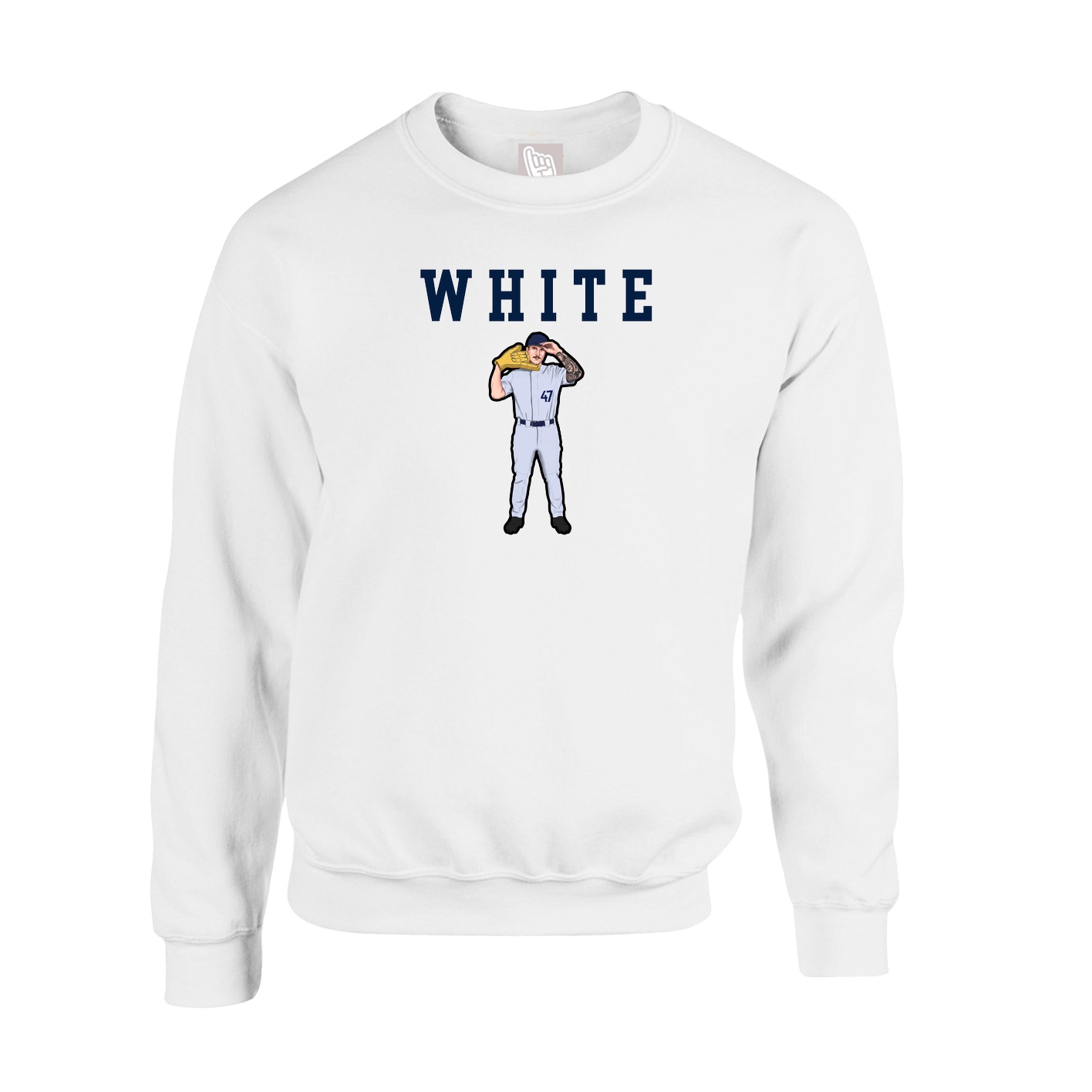 Fleece Crew — Shirsey in White