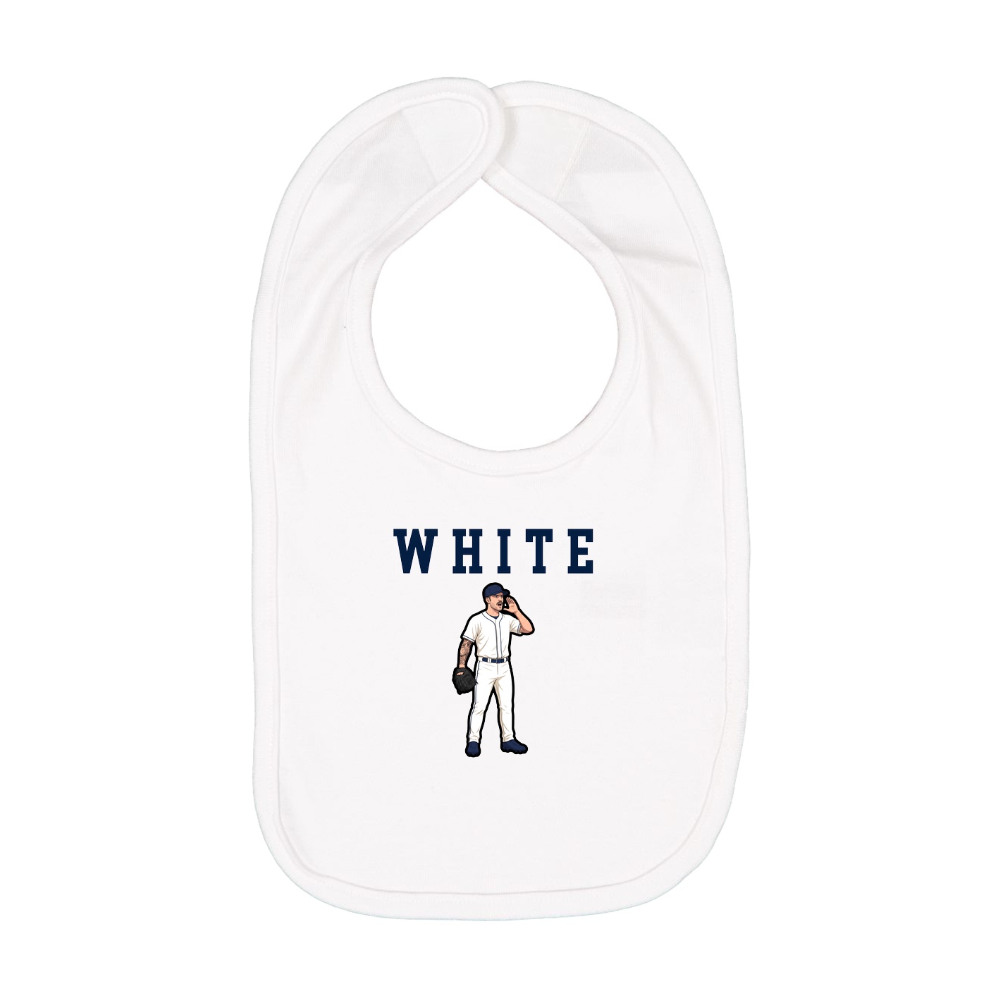 Infant Bib — Shirsey in White