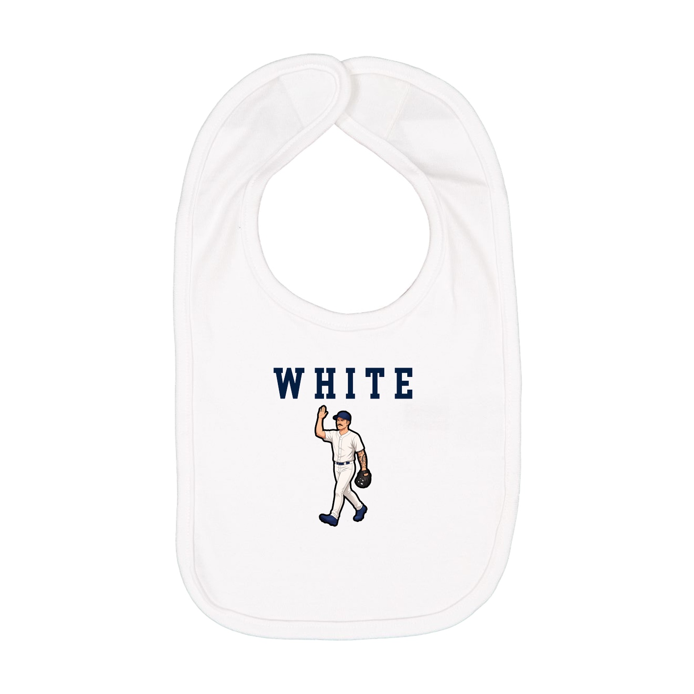 Infant Bib — Shirsey in White