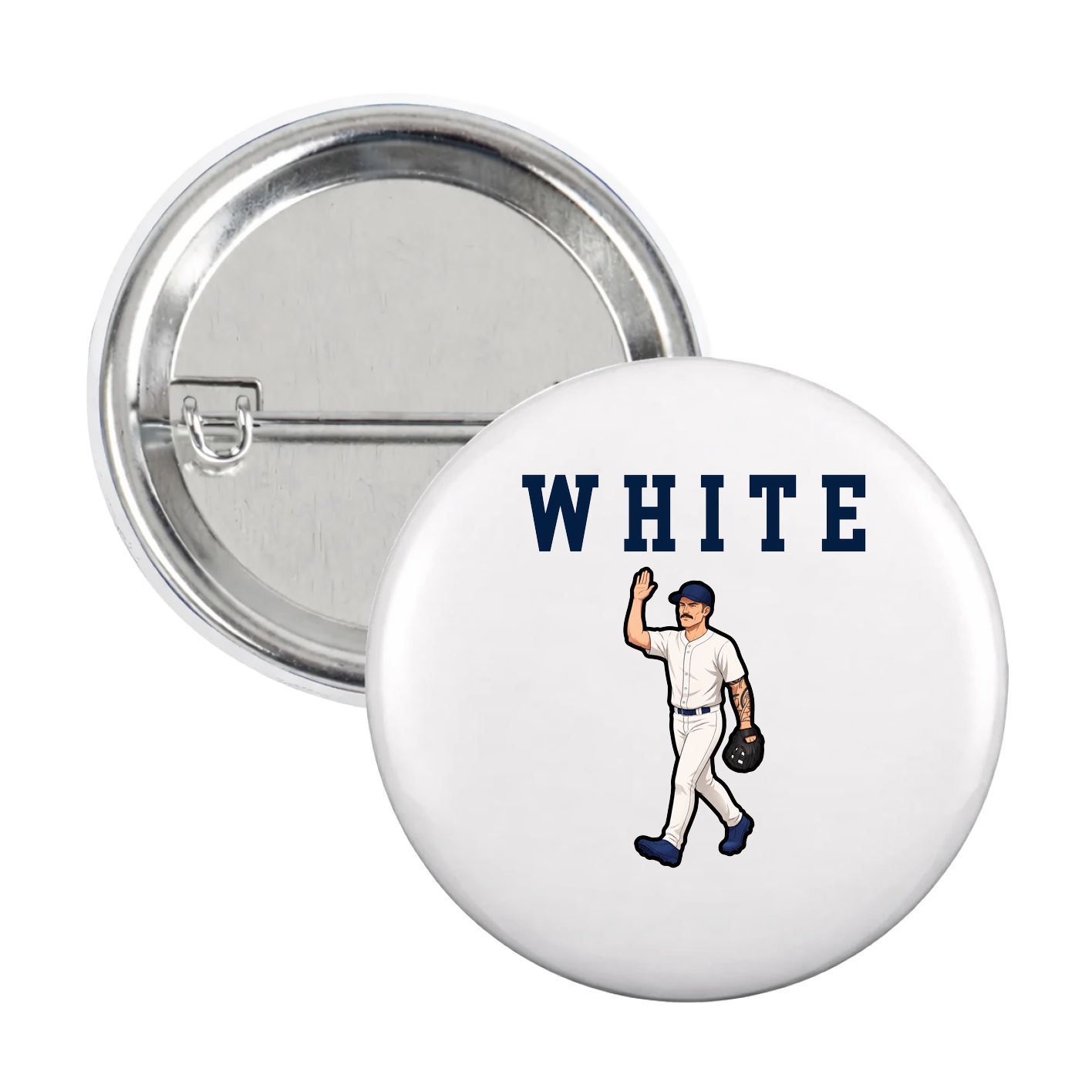 Game Day Button — Shirsey in White