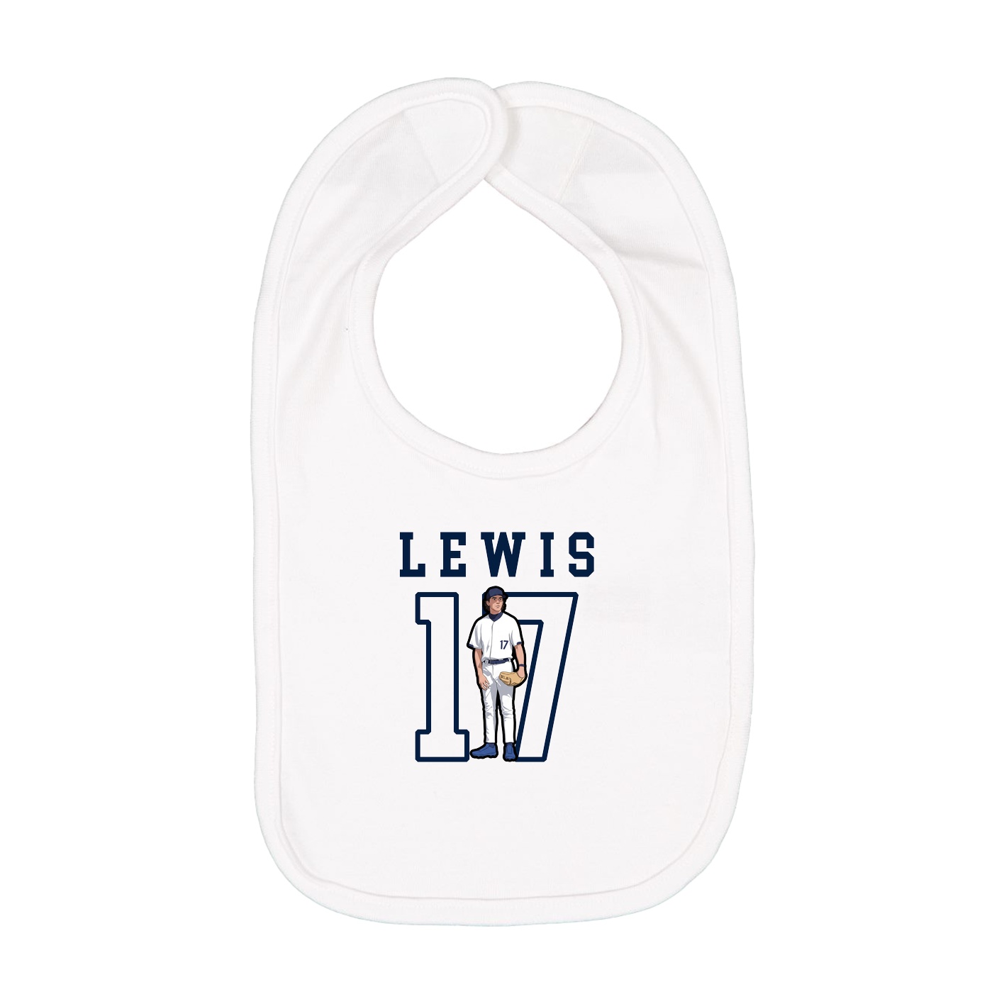 Infant Bib — Shirsey in White