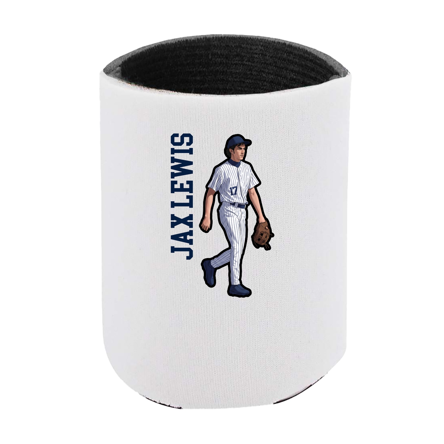 Can Holder — Name Vertical in White