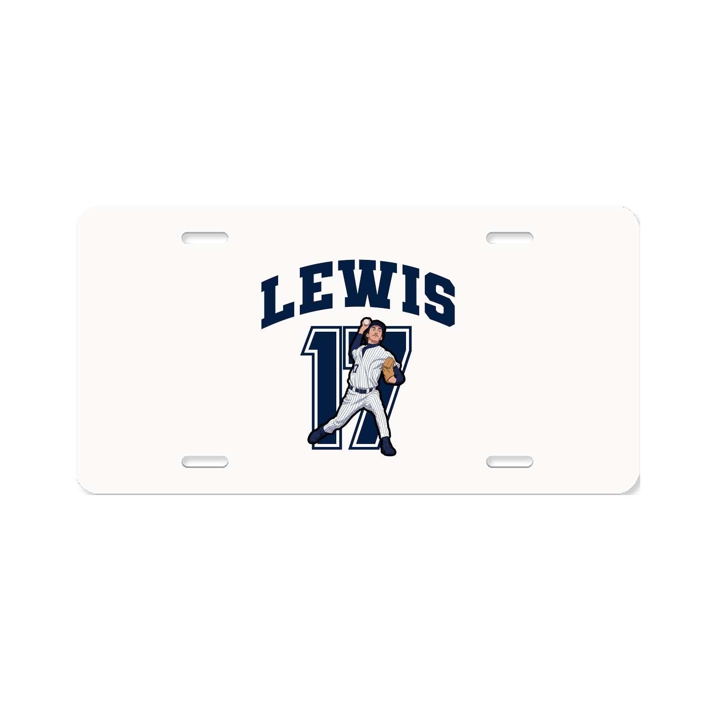 License Plate — Number in Classic