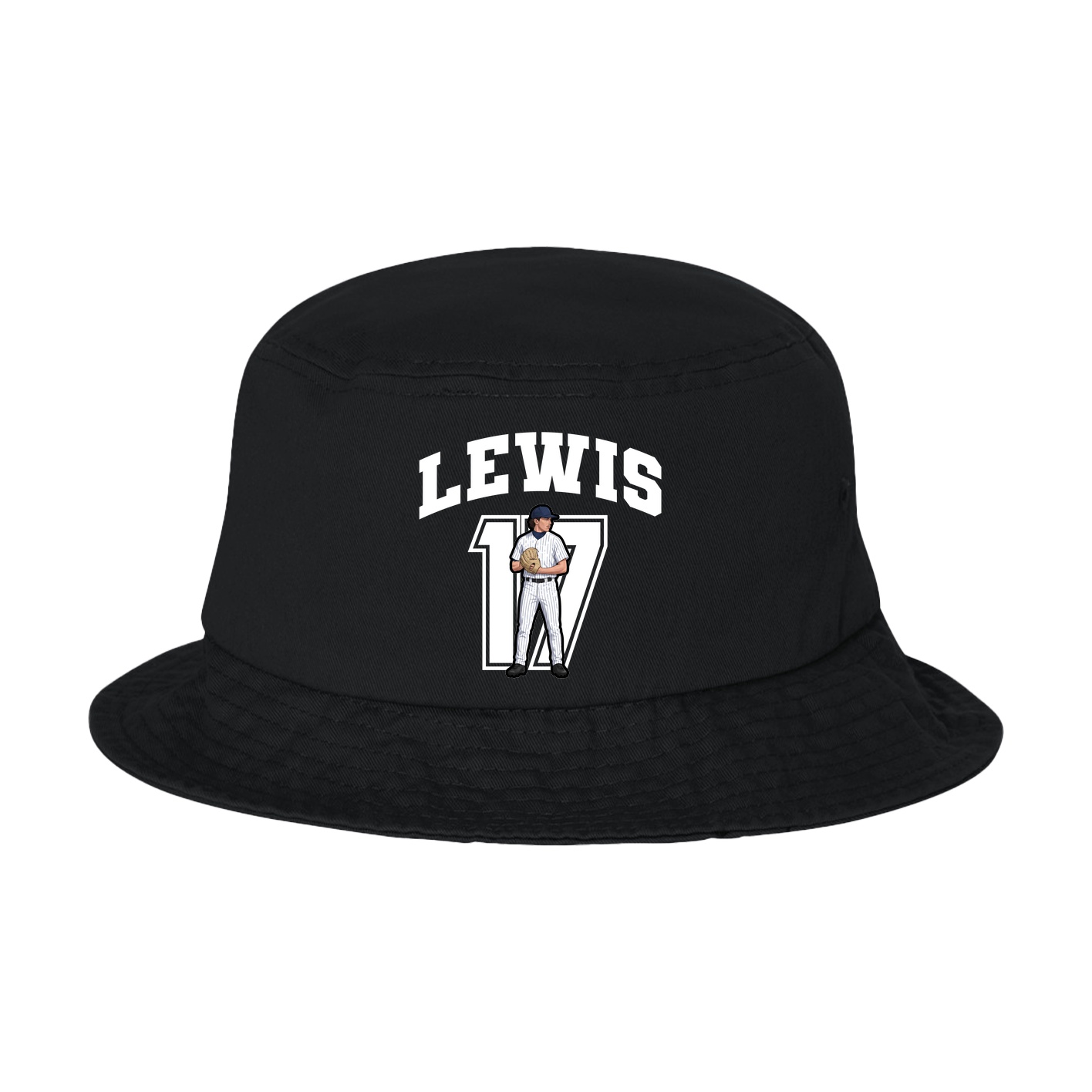 Bucket Cap — Number in Black