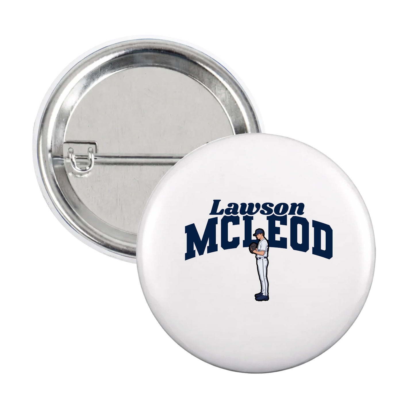 Game Day Button — Signature Arch in White
