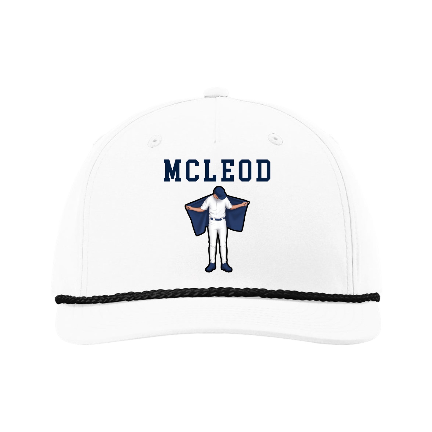 Five-Panel Classic Rope Cap — Shirsey in White