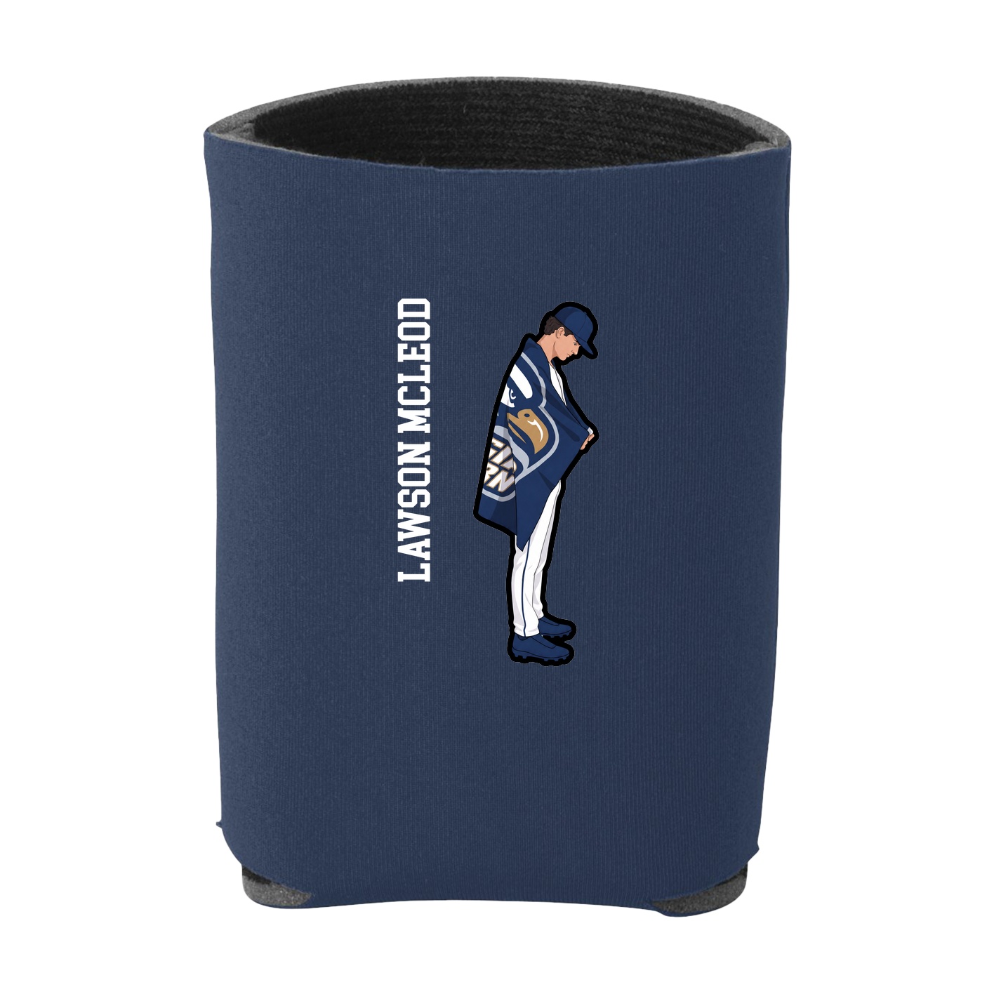 Can Holder — Name Vertical in Navy