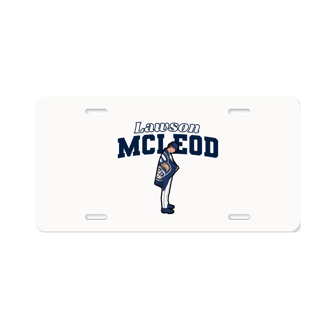 License Plate — Name Arch in Classic