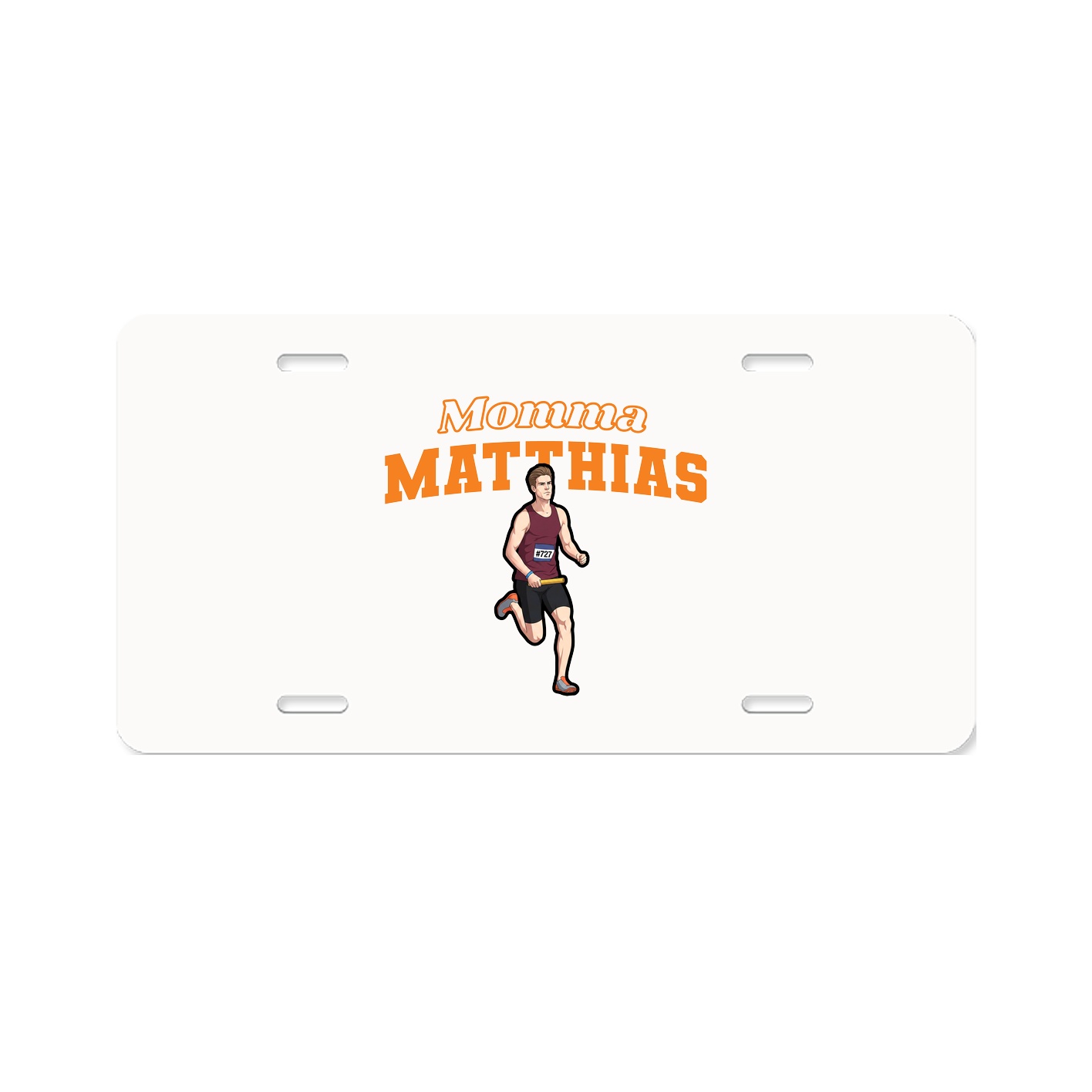 License Plate — Mothers Day Block in Classic