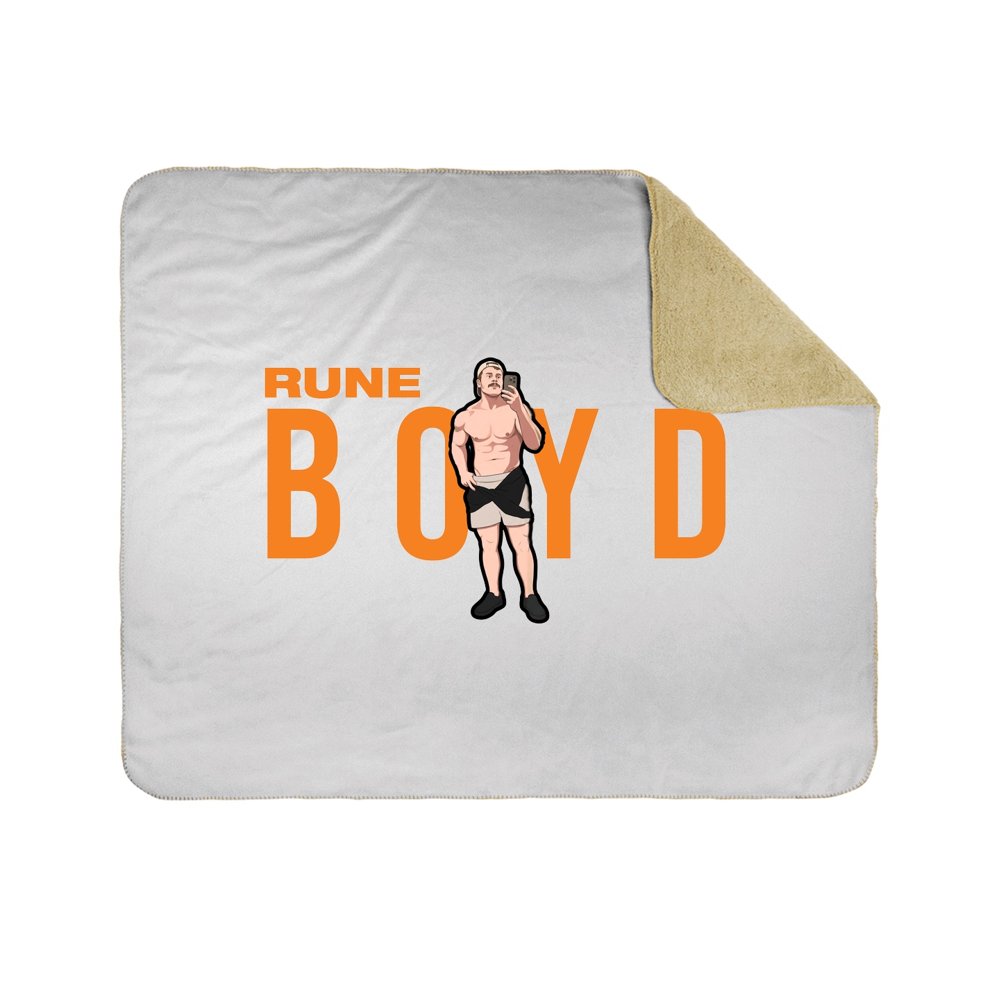Throw Blanket — Player Name in White
