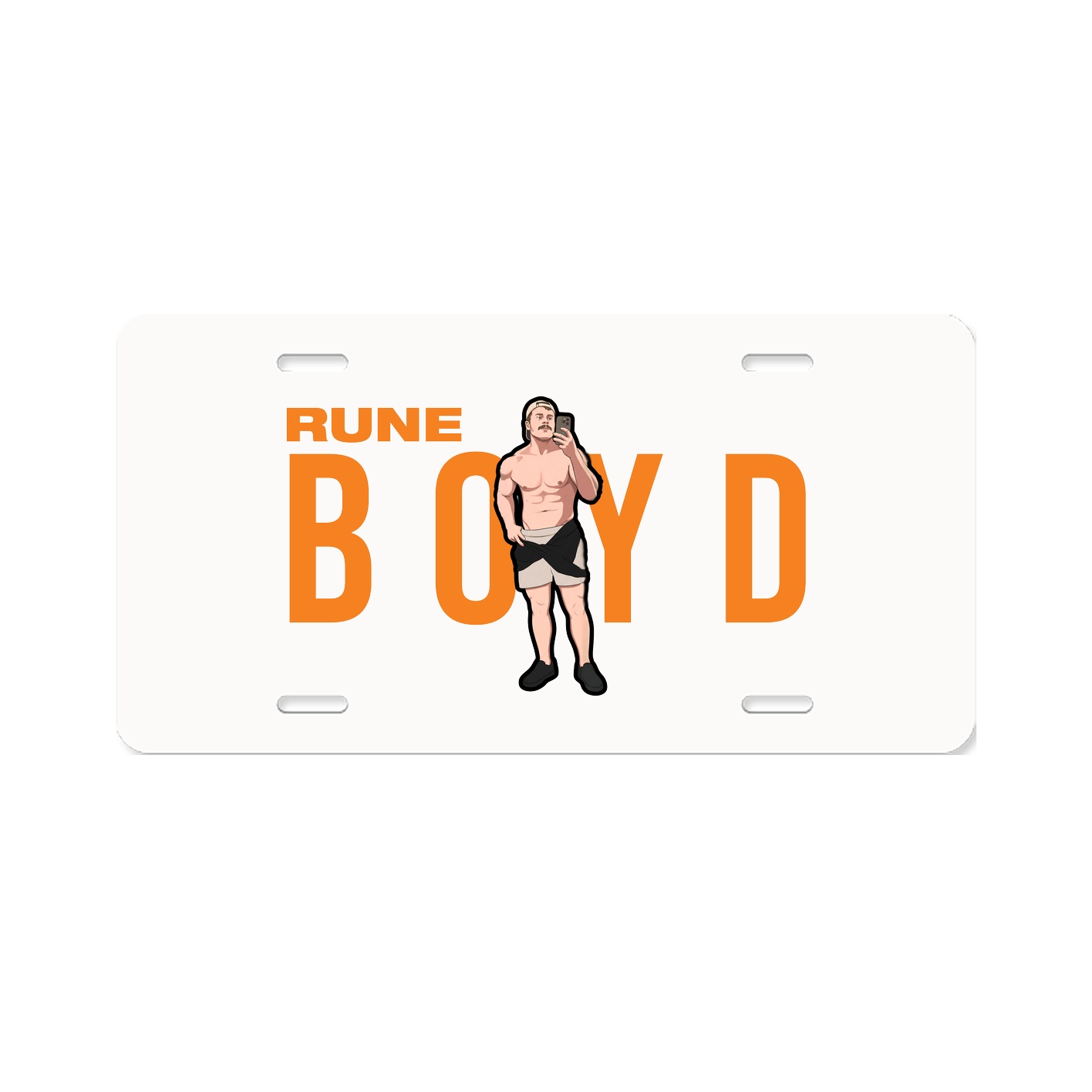 License Plate — Player Name in Classic