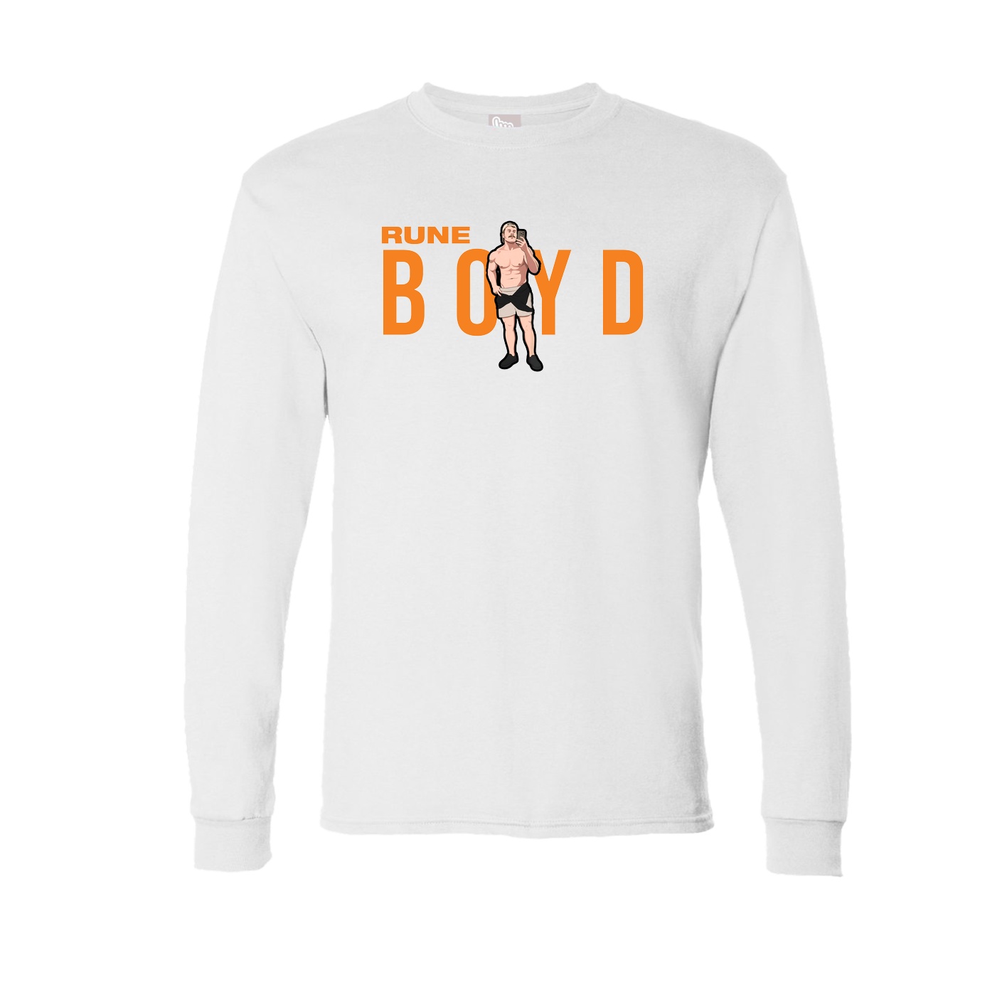 Long Sleeve Tee — Player Name in White