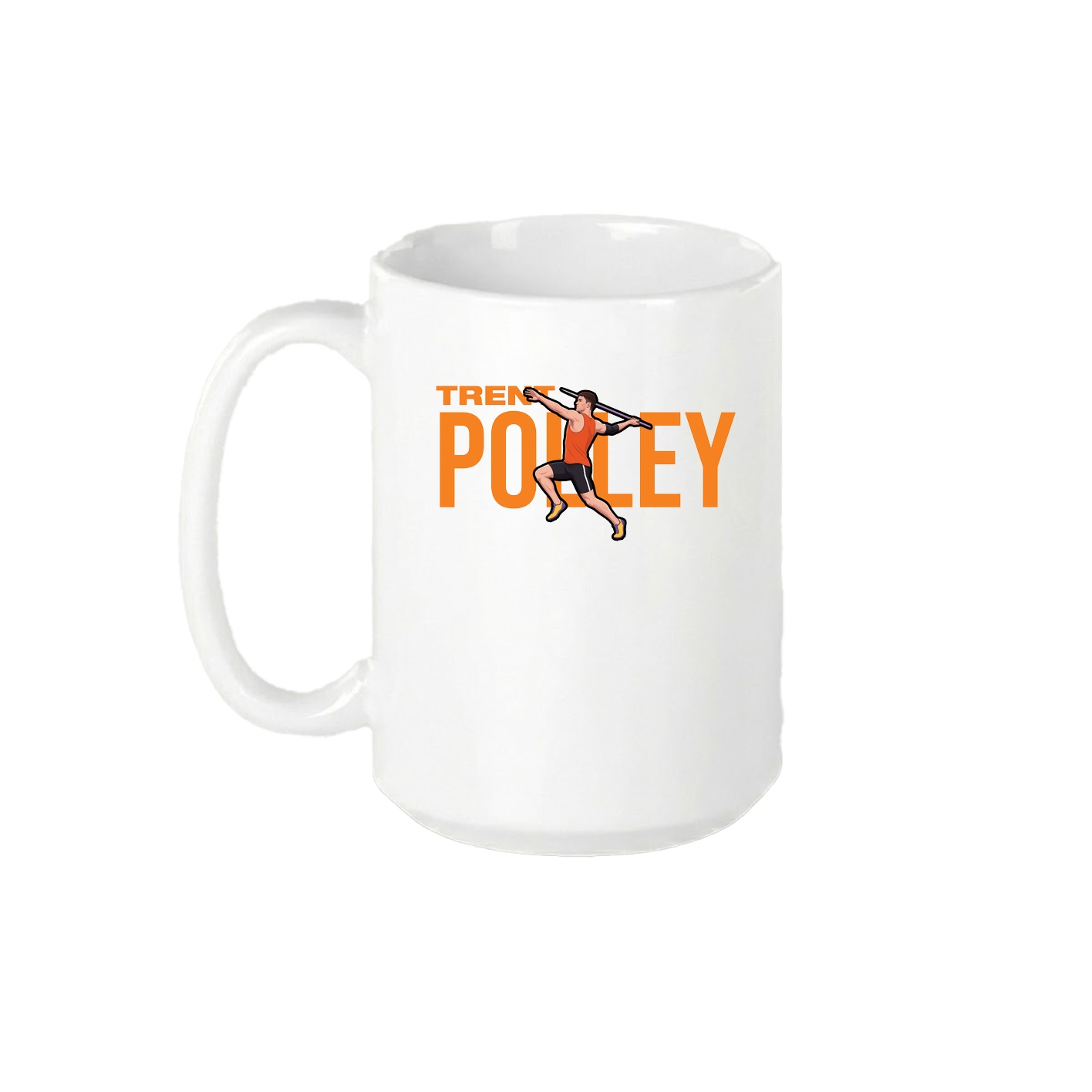 15oz Coffee Mug — Player Name in White