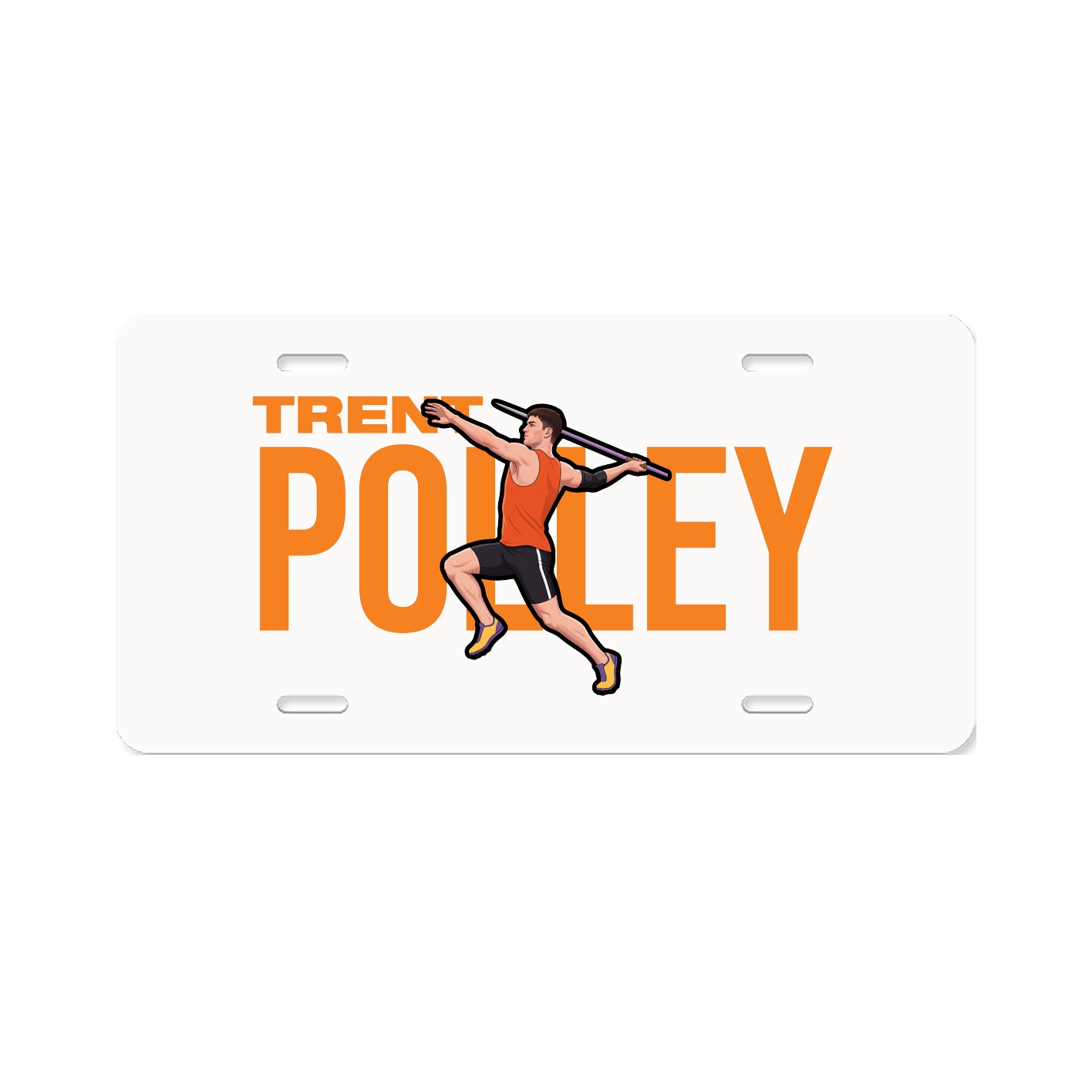 License Plate — Player Name in Classic