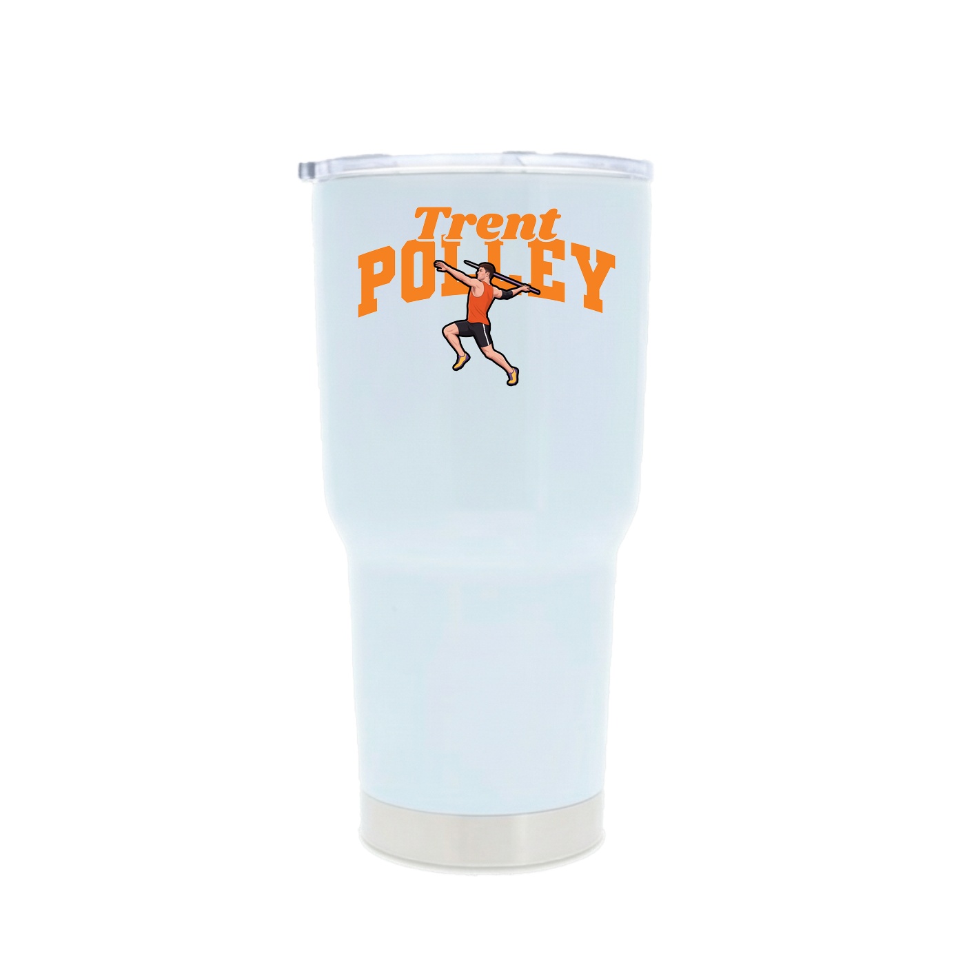 30oz Stainless Steel Tumbler — Signature Arch in White