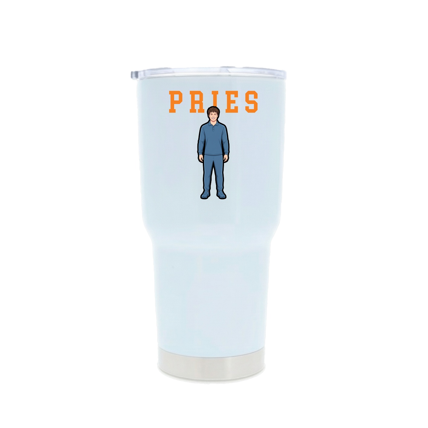 30oz Stainless Steel Tumbler — Shirsey in White