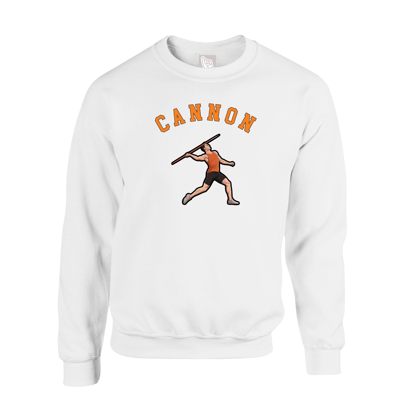Fleece Crew — Shirsey Arch in White