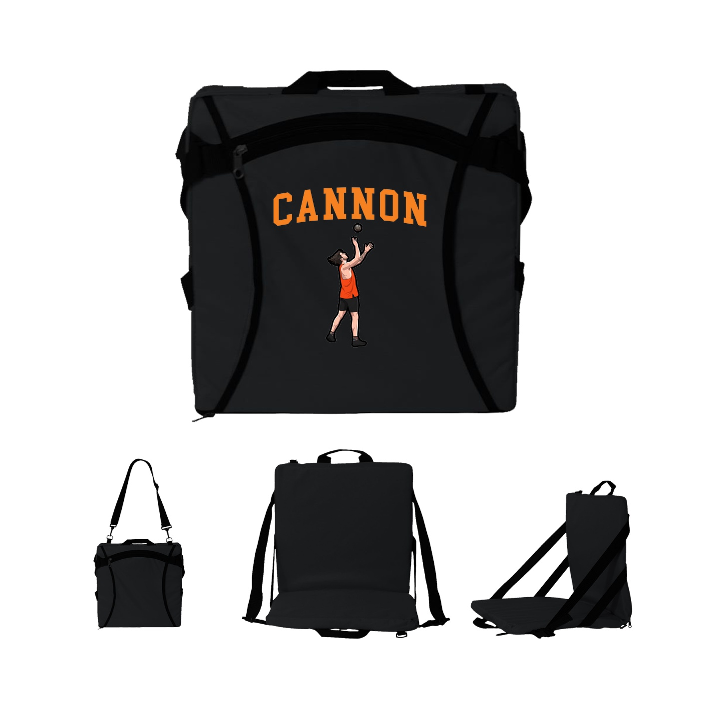 Folding Stadium Seat — Shirsey in Black