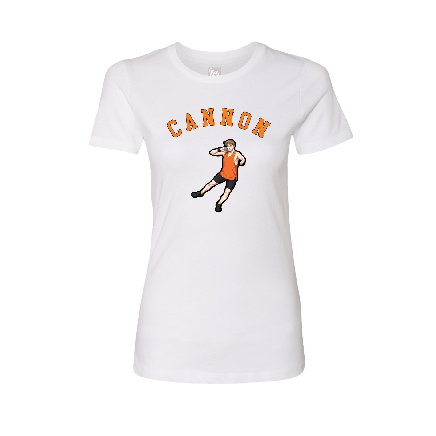 Fitted Women's Tee — Shirsey Arch in White