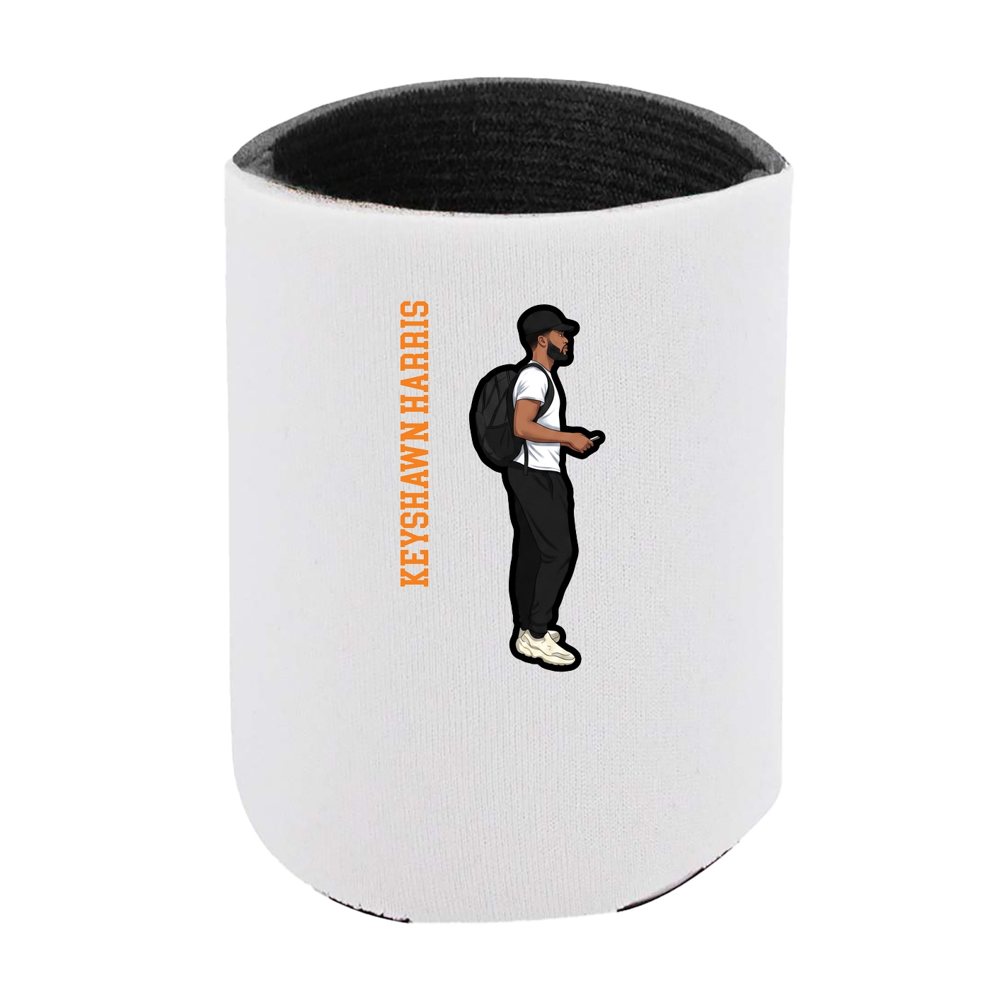 Can Holder — Name Vertical in White