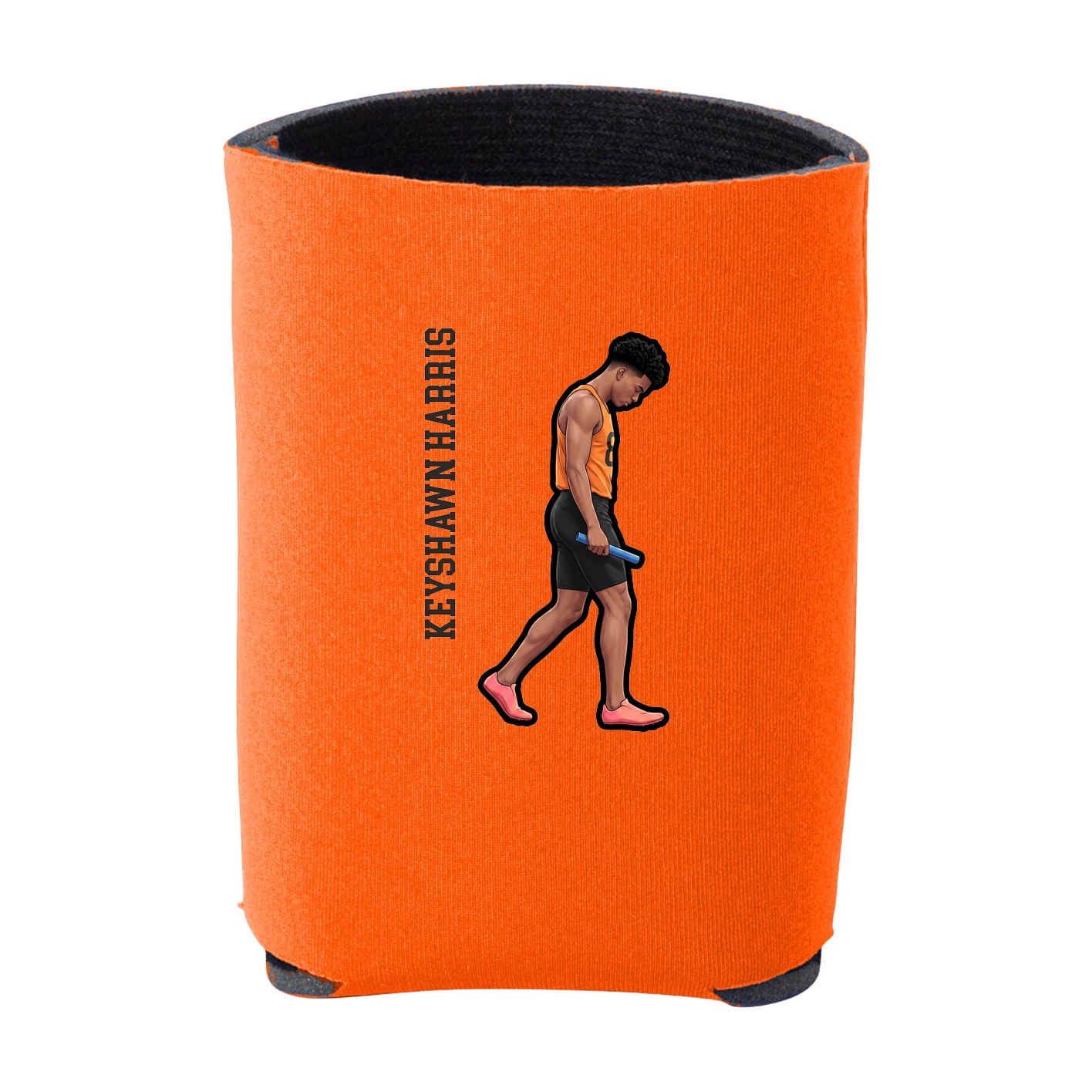 Can Holder — Name Vertical in Orange