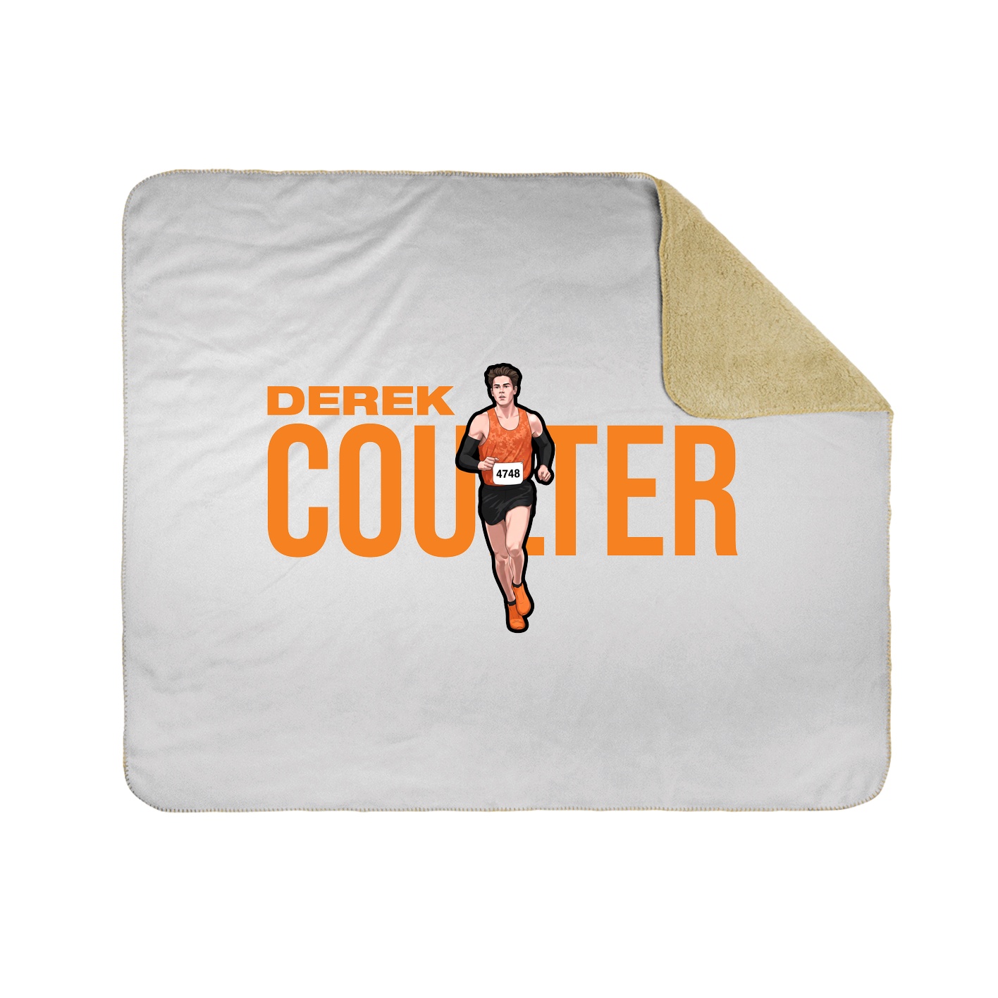 Throw Blanket — Player Name in White
