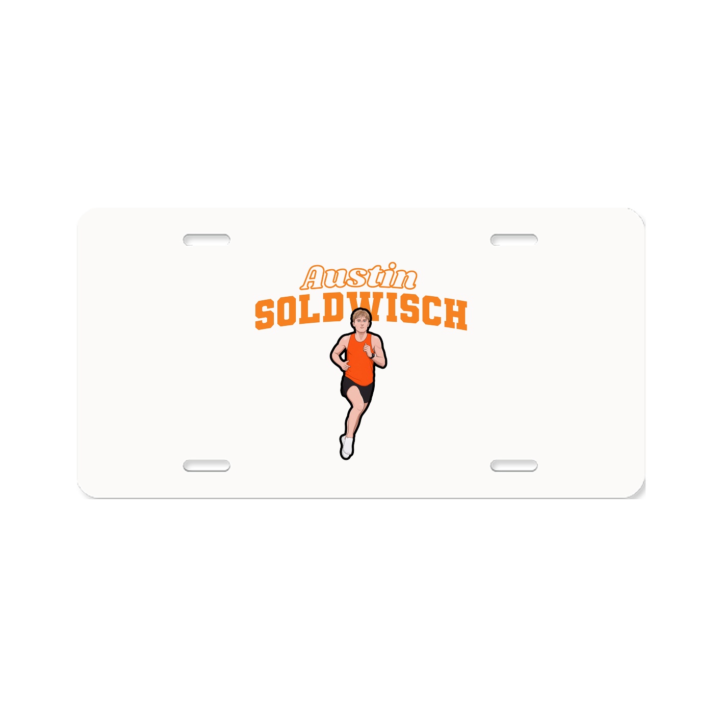 License Plate — Name Arch in Classic