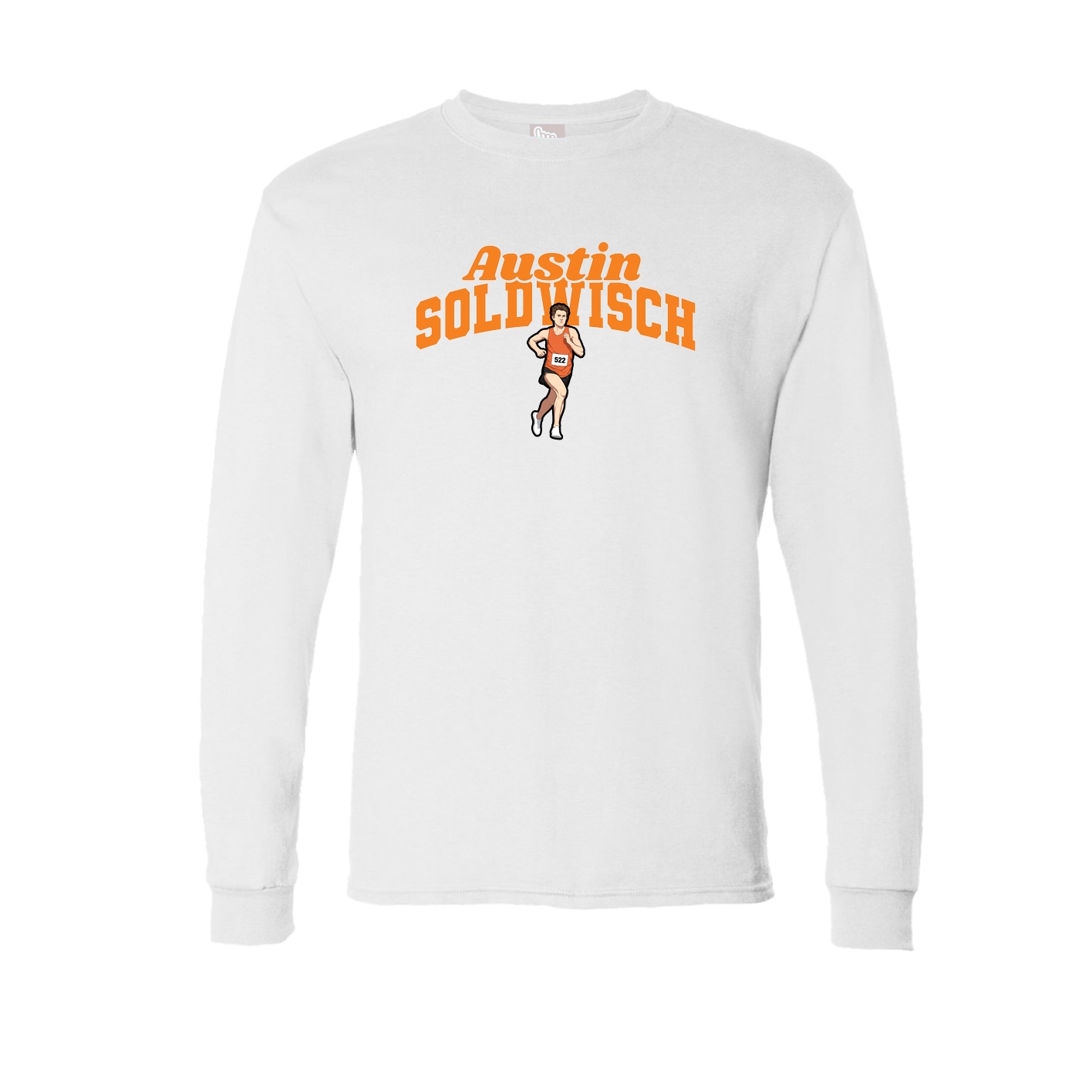 Long Sleeve Tee — Signature Arch in White