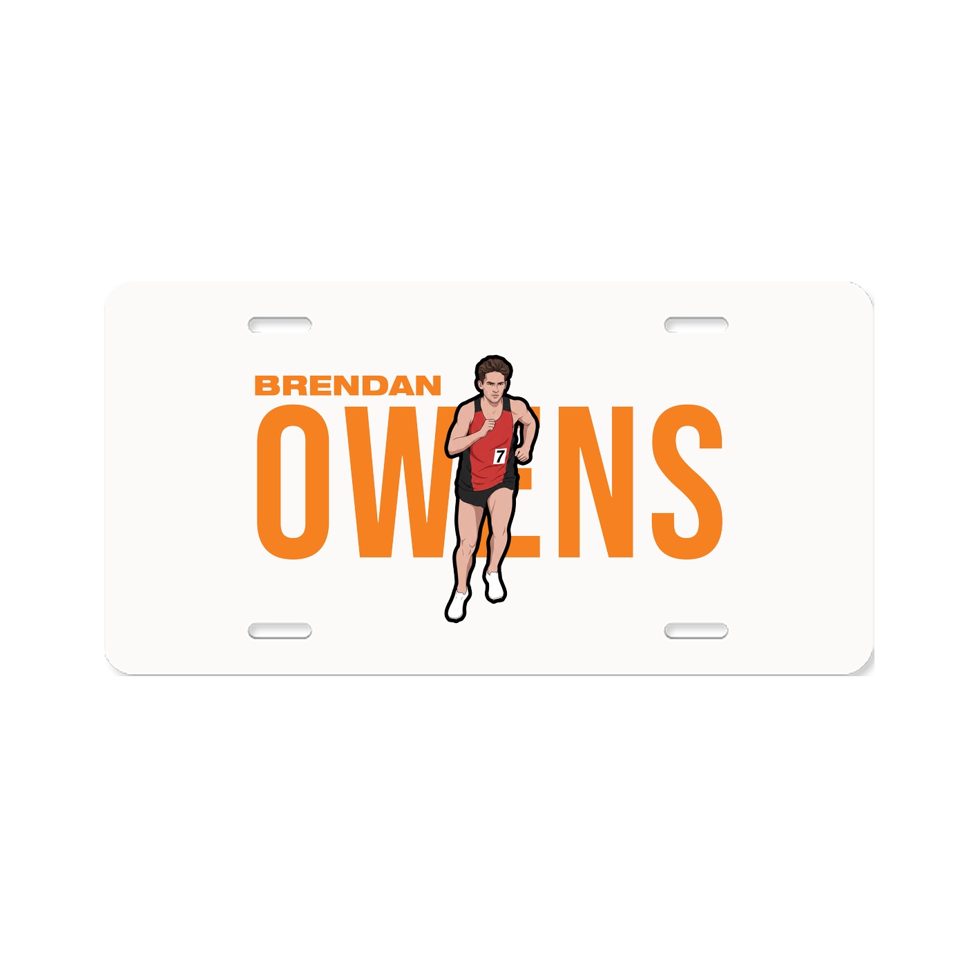 License Plate — Player Name in Classic