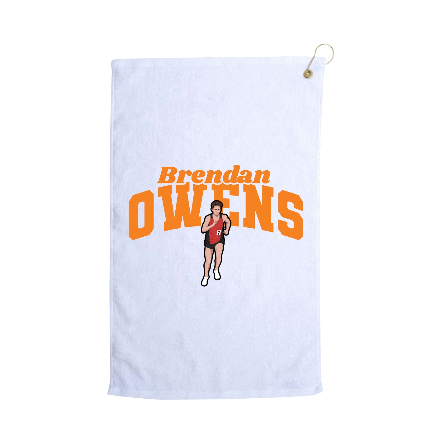 Golf Towel — Signature Arch in White