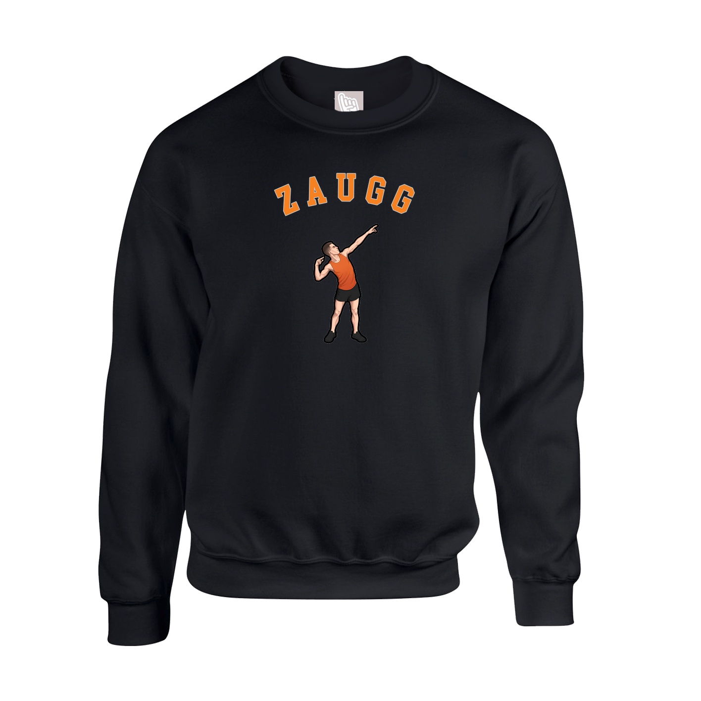 Fleece Crew — Shirsey Arch in Black