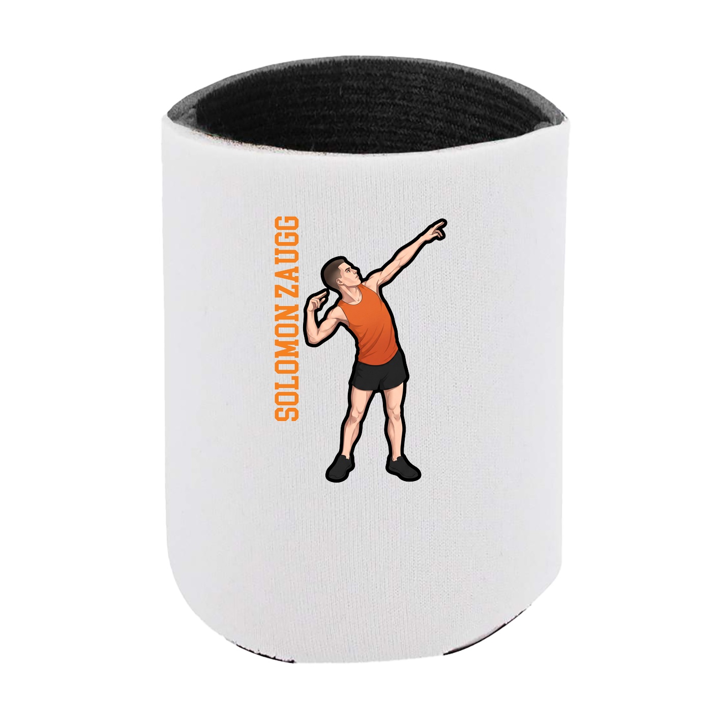 Can Holder — Name Vertical in White