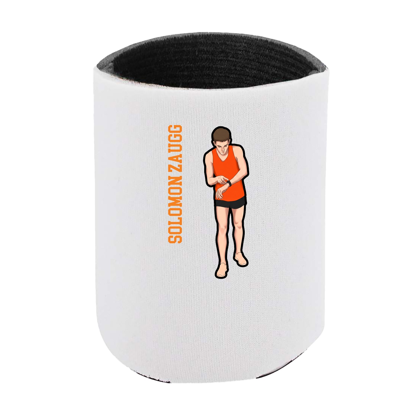 Can Holder — Name Vertical in White