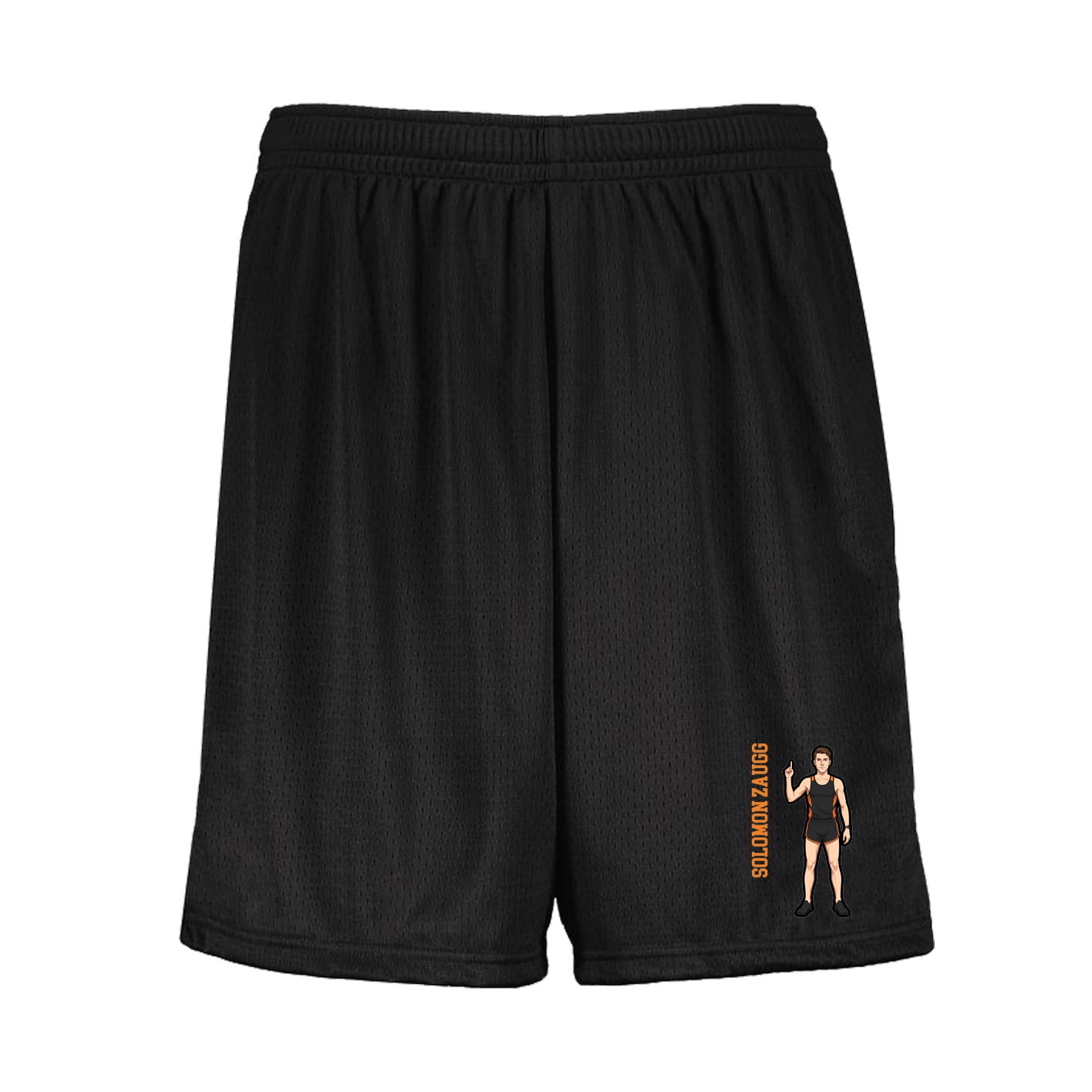 Shorts — Name Vertical in Black