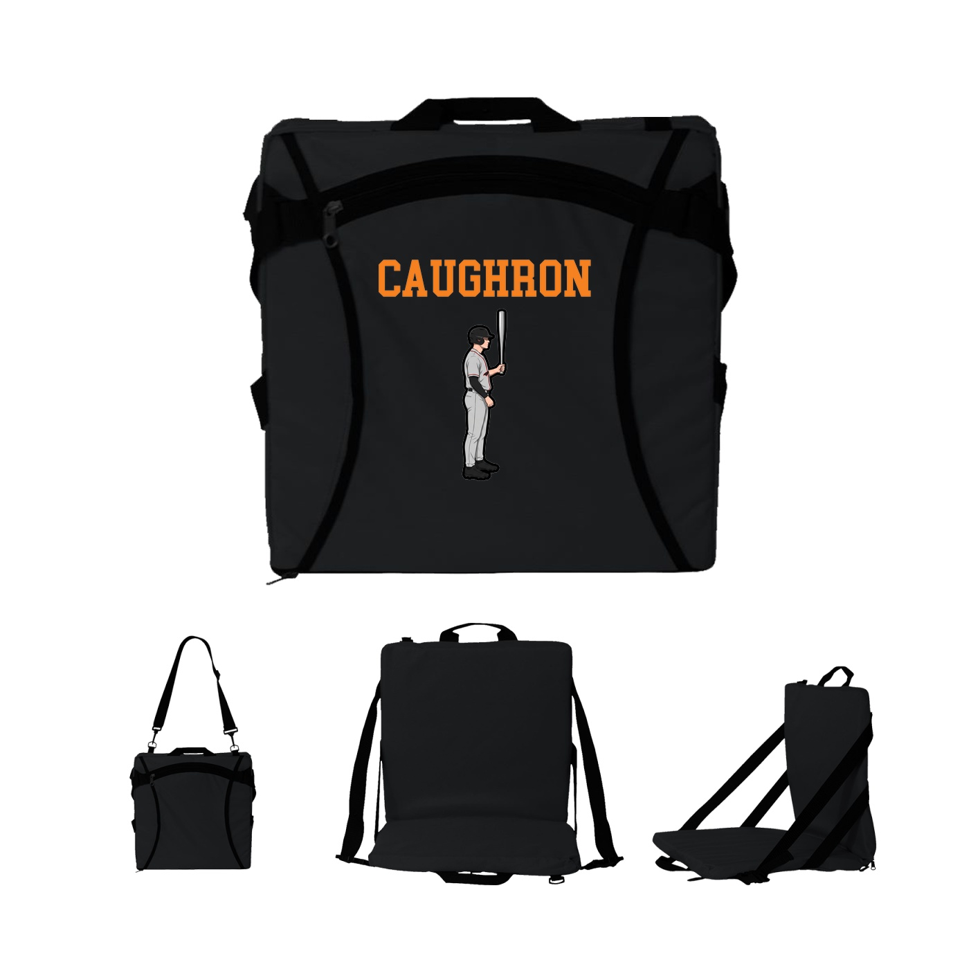 Folding Stadium Seat — Shirsey in Black