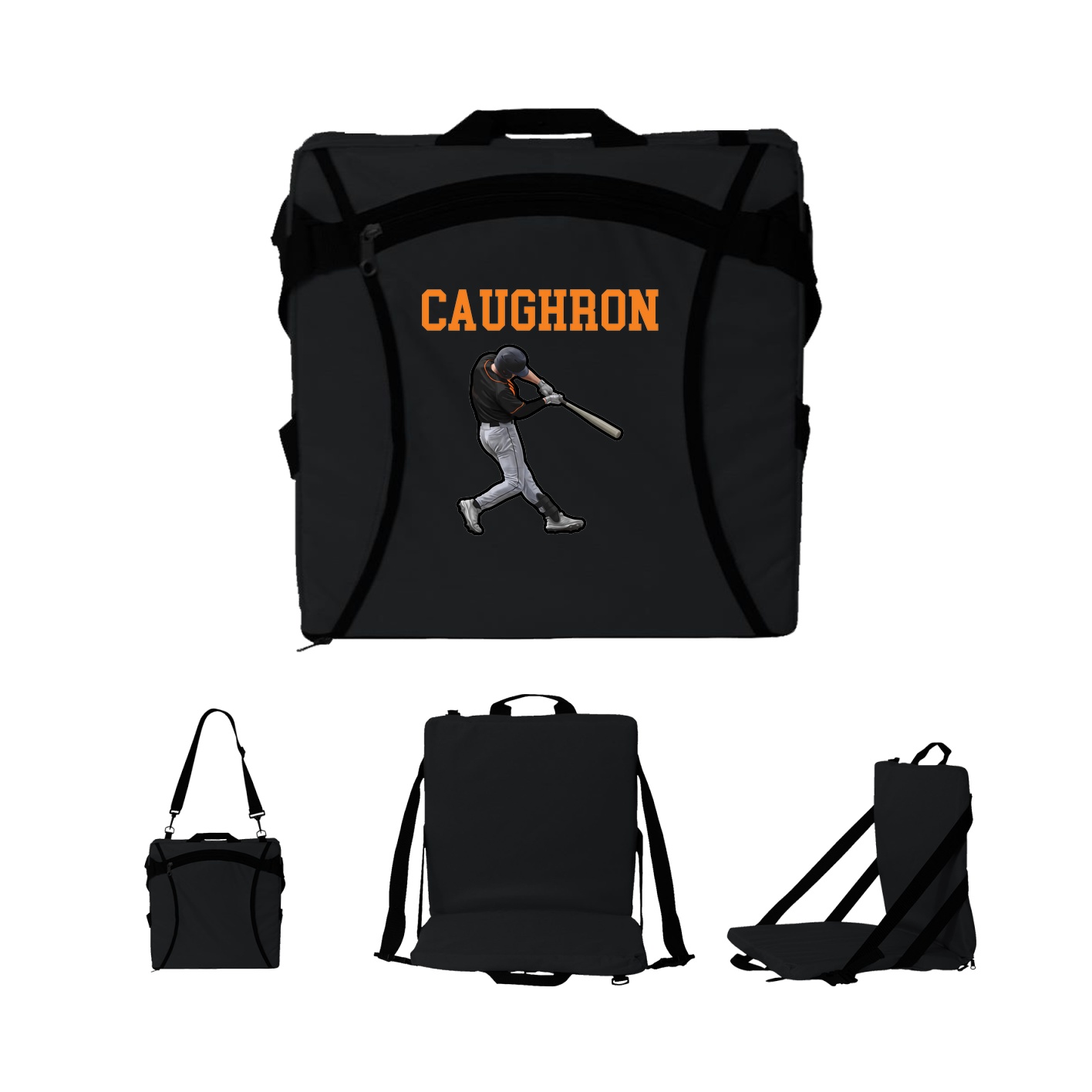 Folding Stadium Seat — Shirsey in Black